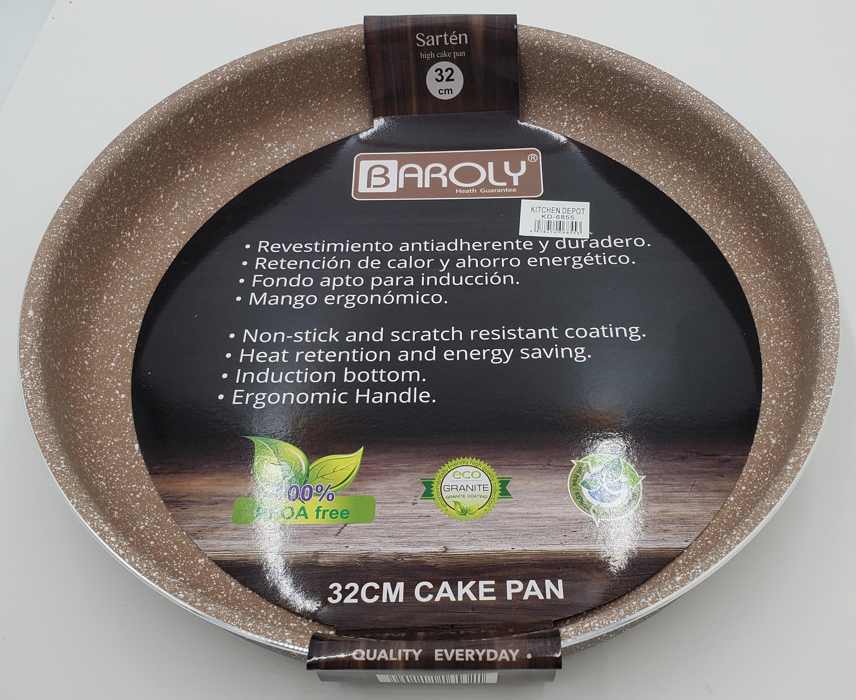 13x2.5 Inch Round Non-Stick Baking Pan - Perfect for Cakes, Pies, and Desserts - Ideal for Home Baking and Professional Kitchens