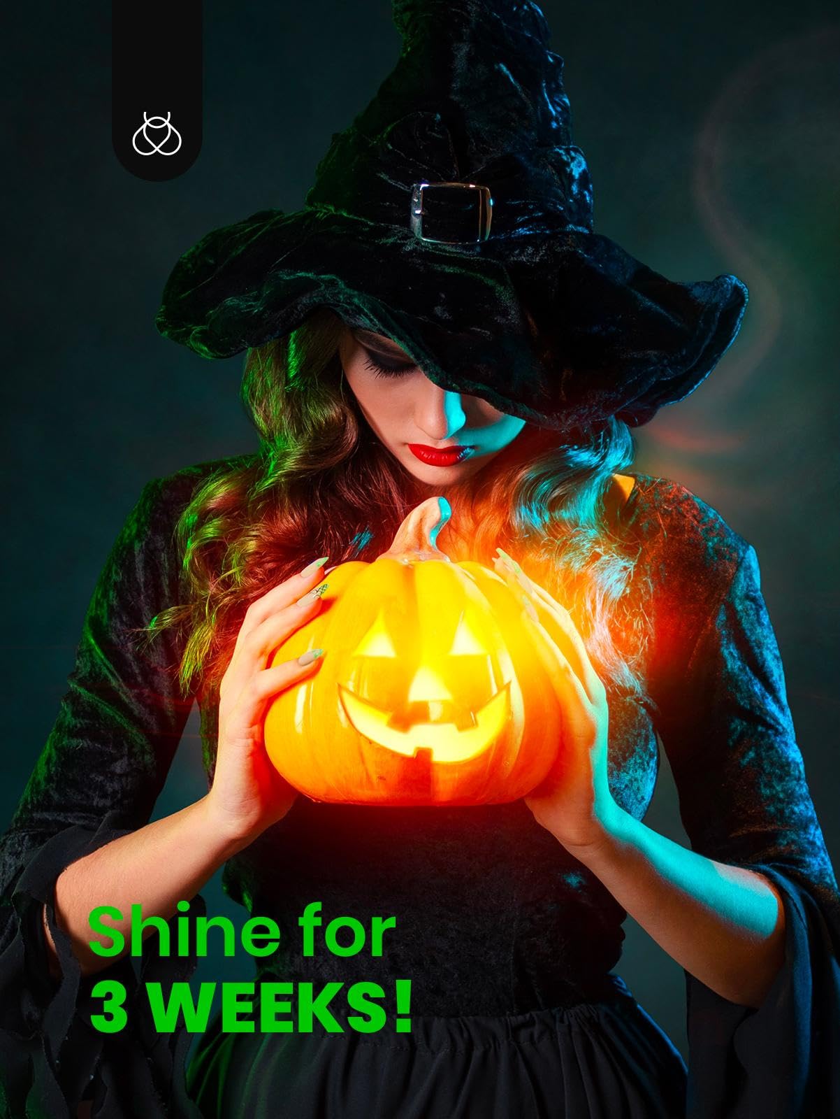Beetles 15ml Glitter Green Glow in Dark UV LED Gel Polish - Soak Off Nail Art Gel for Halloween & Party Nights (Long Lasting, Salon Quality)