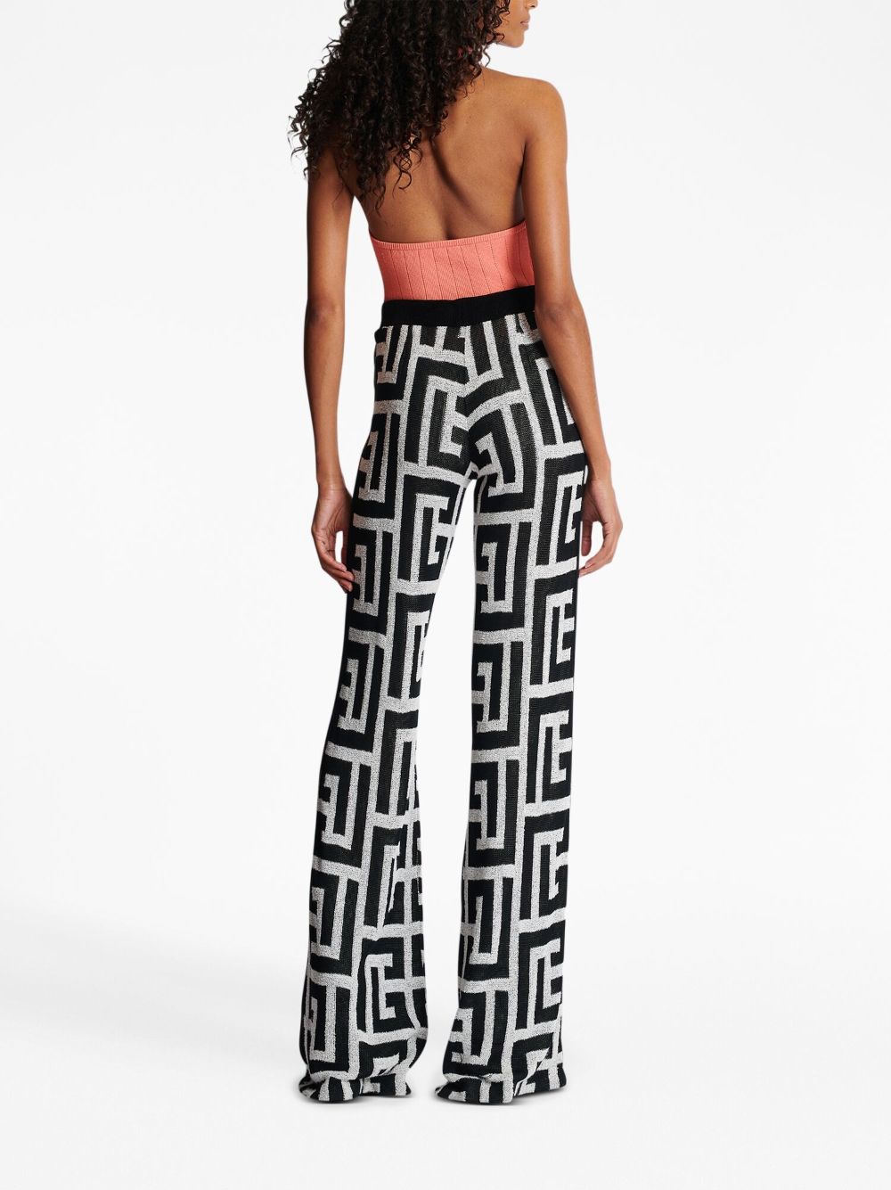 Balmain Black Trousers for Women - High Waist Slim Fit Dress Pants for Work, Office & Evening Wear