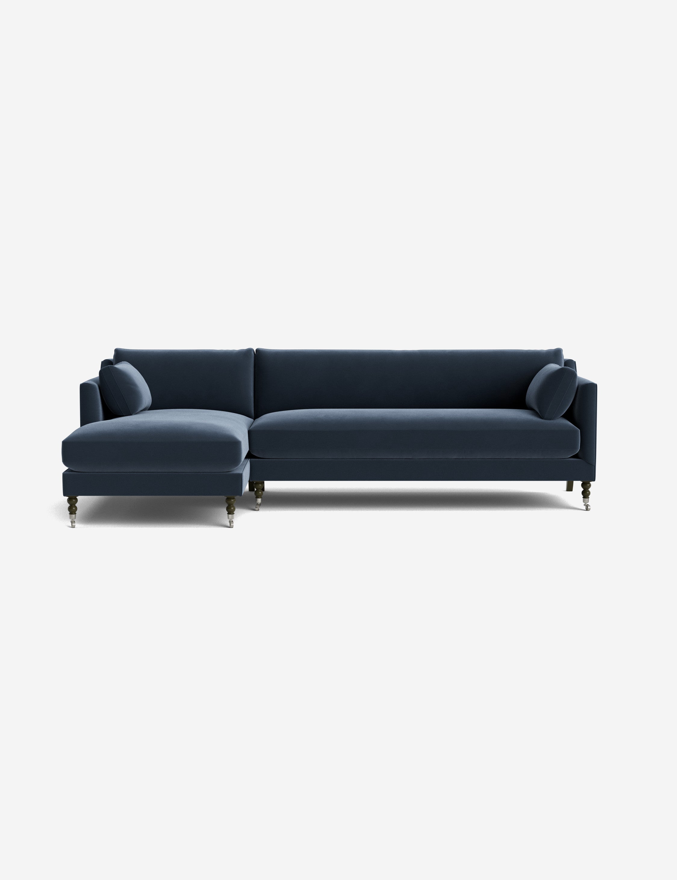 Fabienne Sectional Sofa - Modern L-Shaped Couch with Reversible Chaise, Soft Fabric Upholstery for Living Room, Family Room & Home Theater