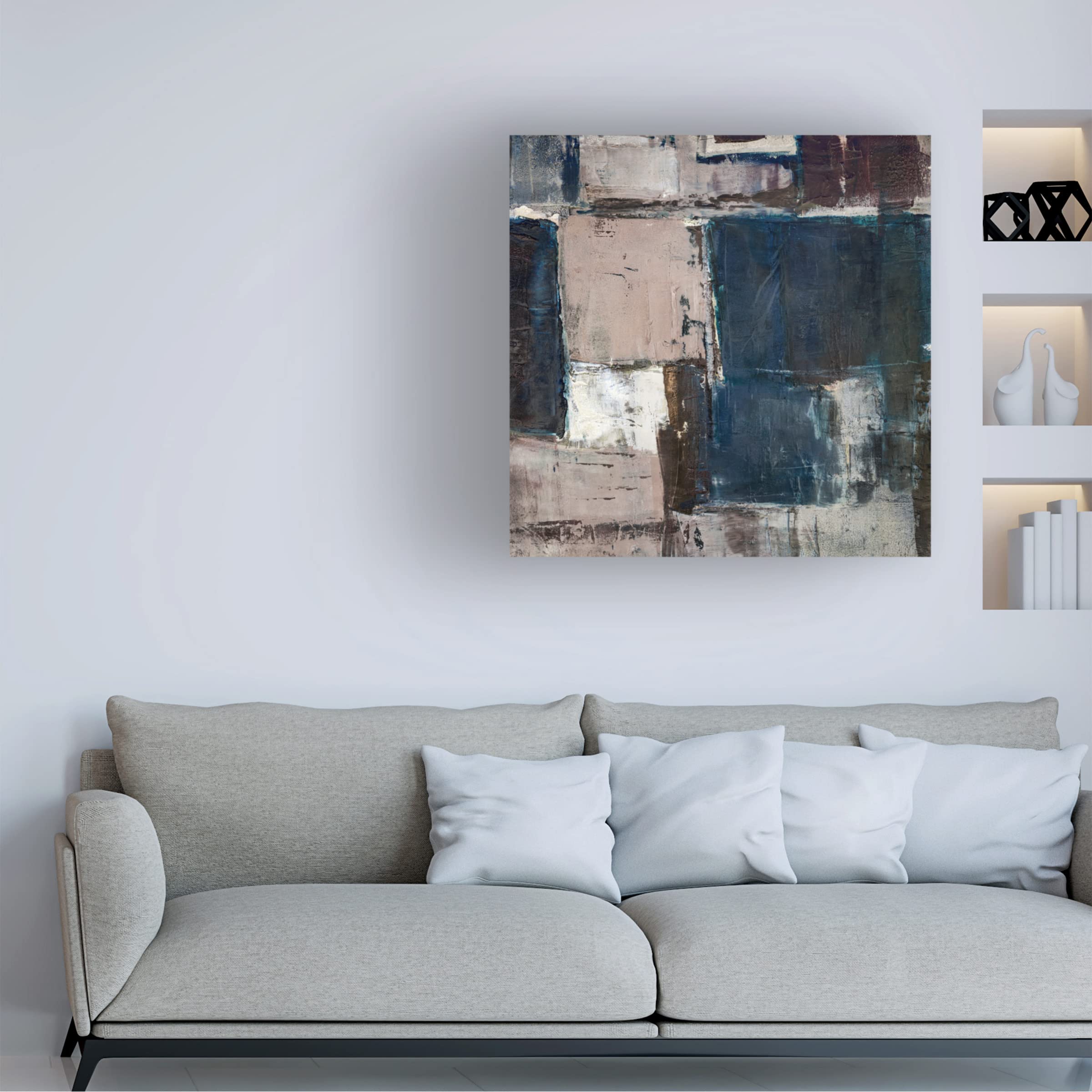 Trademark Fine Art 'Winterfell' Canvas Art by Brigitte Balbinot - 18x18 Inch Framed Wall Decor - Perfect for Living Room, Bedroom & Office