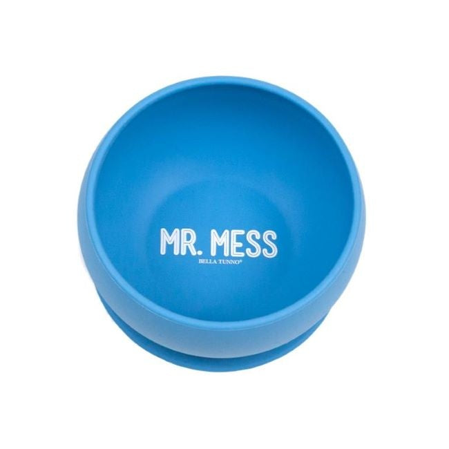 Bella Tunno Silicone Wonder Bowl - Mr. Mess - Non-Slip, Collapsible Food Storage Container for Kids & Adults - Perfect for Snacks, Cereal, and On-the-Go Meals