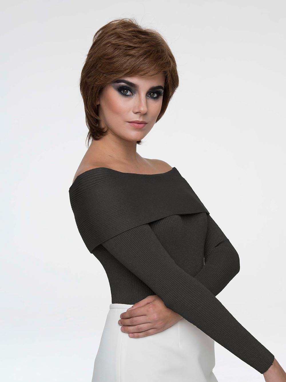 Premium Human Hair & Synthetic Blend Wig with Mono Top - Natural Look & Comfort for Daily Wear, Cosplay, and Special Occasions