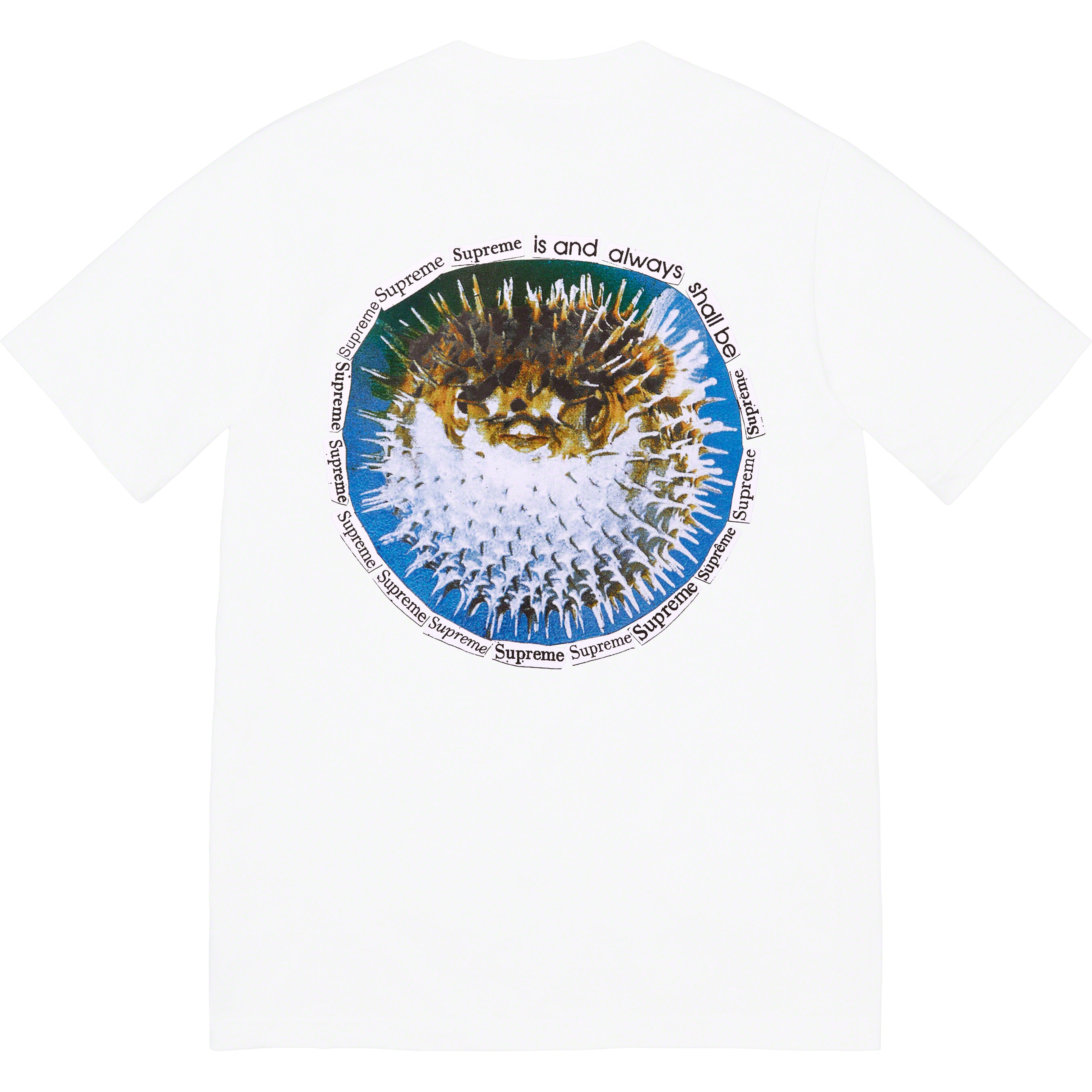 Supreme Blowfish Graphic T-Shirt for Men - White Cotton Tee - Streetwear Fashion for Casual Wear & Urban Style
