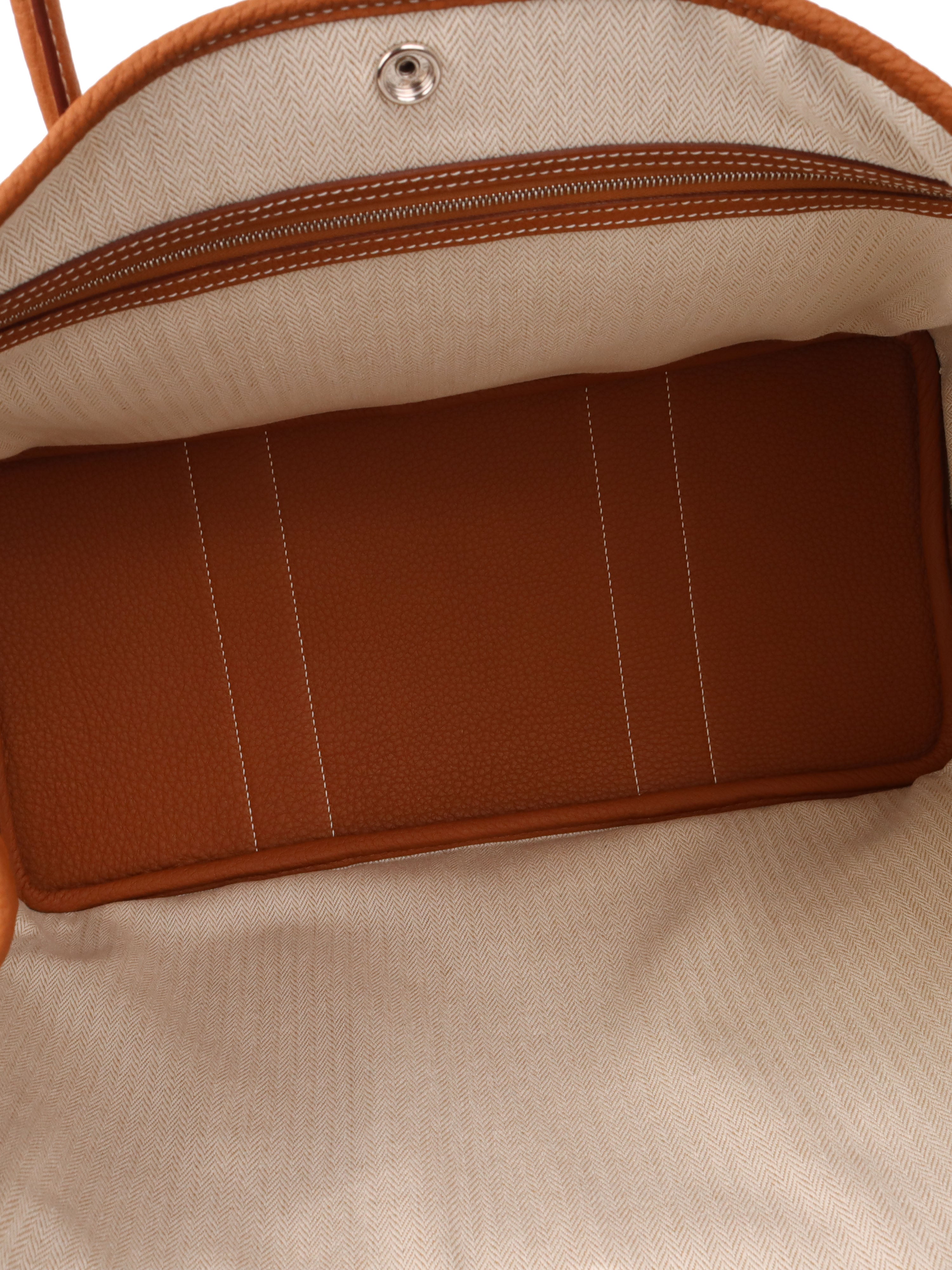 Authentic Hermes Gold Garden Party 36 Tote Bag - Luxury Leather Handbag for Women, Perfect for Work, Travel & Everyday Use