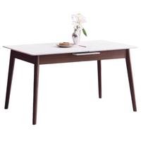 Solid Oak Wood Extendable Dining Table - Expandable Farmhouse Table for Kitchen, Dining Room & Small Spaces | Rustic Home Decor & Space-Saving Solution