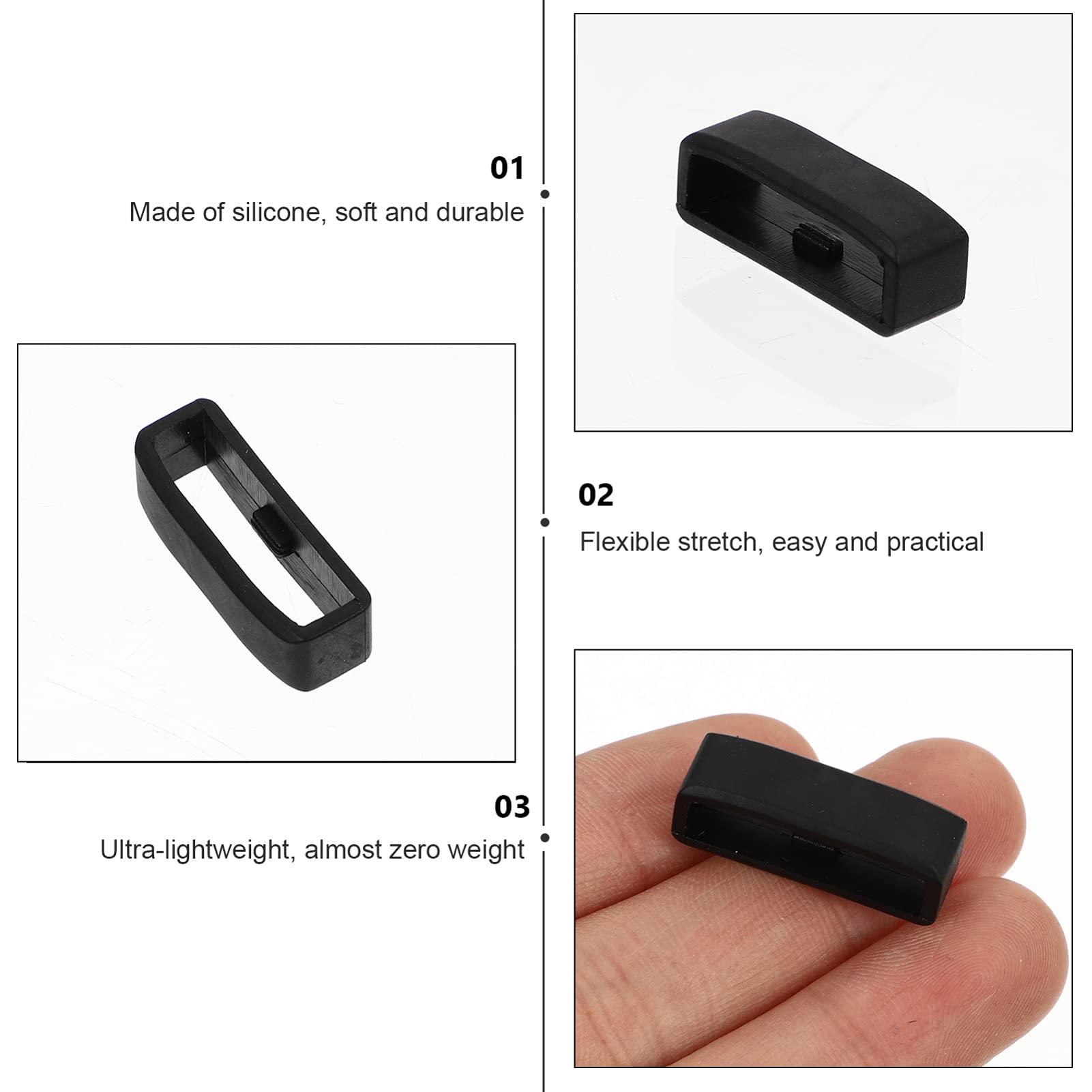 Anti-Lost Watch Strap Ring 10pcs - Secure Band Holder for Sports & Daily Wear