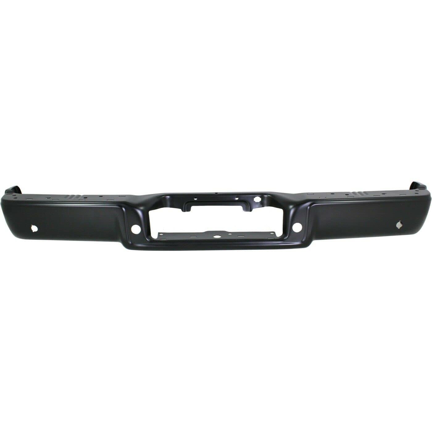 2004-2006 Ford F-150 Step Bumper with Rear Object Sensor - Heavy Duty Black Rear Bumper Replacement for Off-Road & Towing Protection