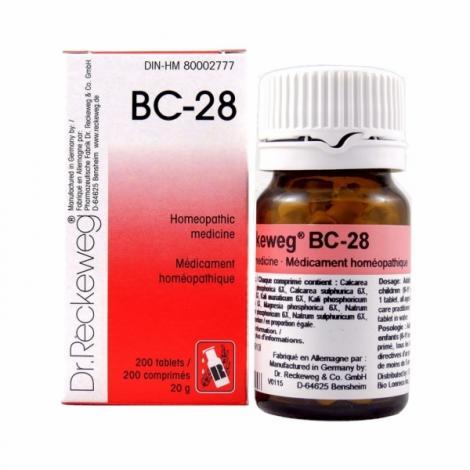 Dr. Reckeweg BC 28 Combination Salt - 200 Tablets | Homeopathic Remedy for Stress & Anxiety Relief | Perfect for Daily Wellness & Emotional Balance
