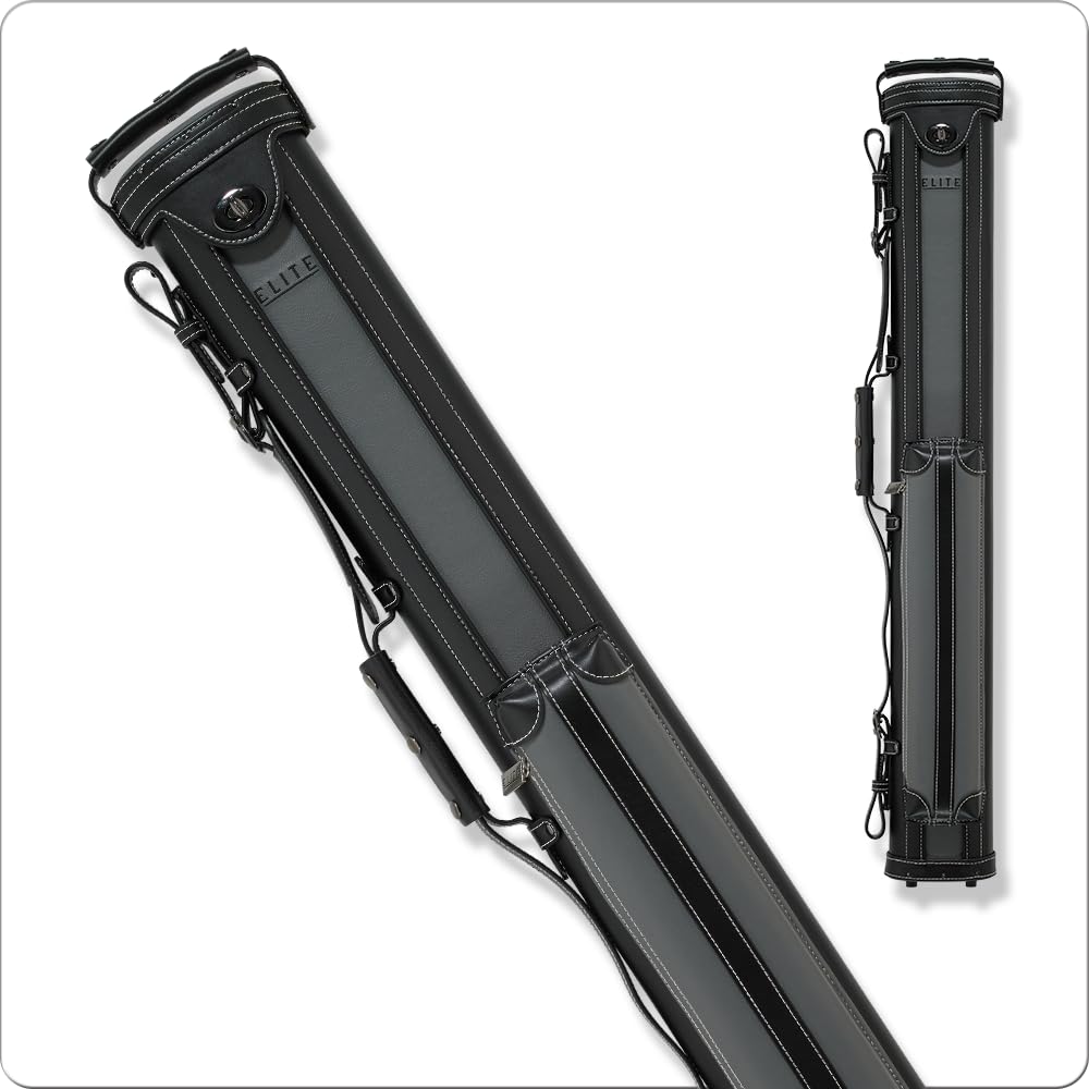 Elite Vintage ECV22 Pool Cue Case - Premium Billiard Accessory for Storage & Protection | Perfect for Pool Players, Tournament Use & Travel
