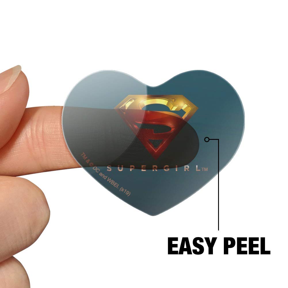 Supergirl TV Series Heart Shaped Planner Stickers - Scrapbook & Journal Decoration, DIY Craft Supplies for Bullet Journals, Planners, Scrapbooks, and Gift Wrapping