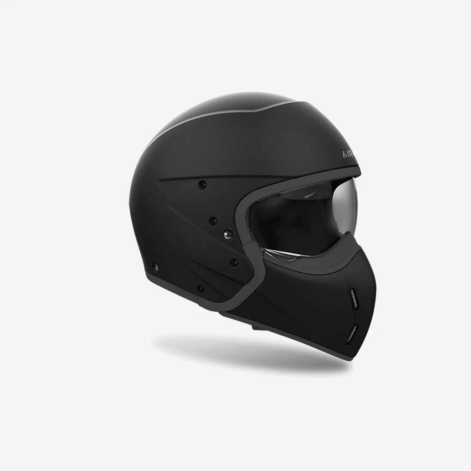 Airoh J 110 Motorcycle Helmet - Matte Black Full Face Helmet for Street & Racing - Lightweight DOT Certified for Men & Women - Perfect for Commuting, Touring & Track Days