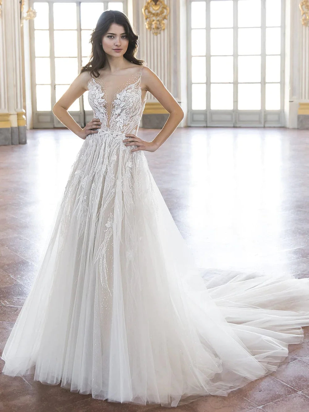 Enzoani TRINITY Wedding Dress - Elegant Lace Bridal Gown for Church Ceremony & Romantic Reception