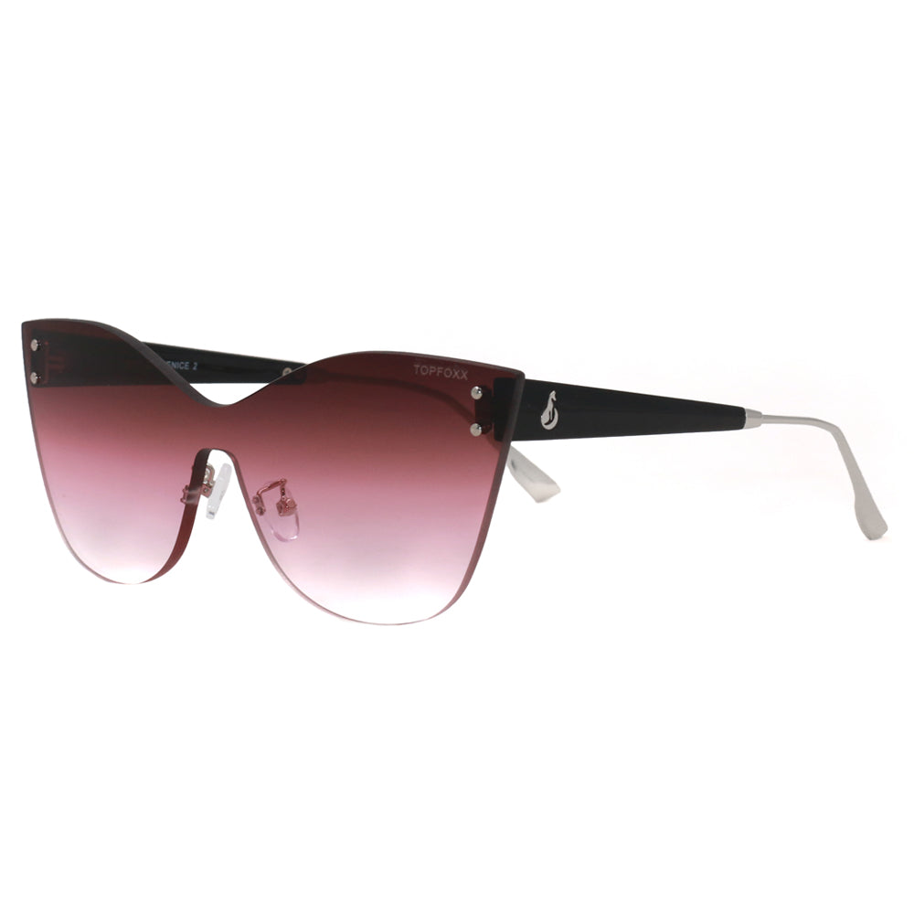 Venice 2 Faded Burgundy Sunglasses - Polarized UV Protection for Men & Women - Perfect for Beach, Driving & Outdoor Activities