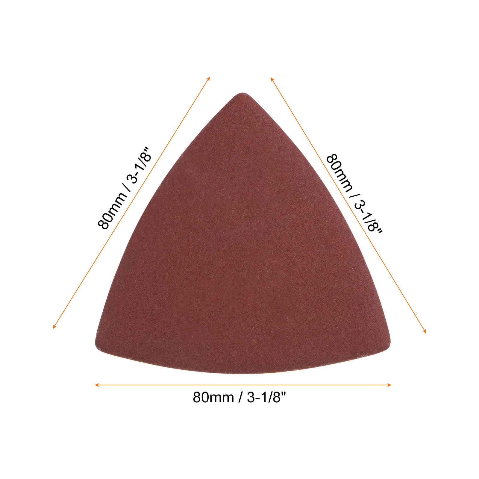 HARFINGTON 60pcs Aluminum Oxide Sanding Pads - 320/400/600/800/1000/1200 Grits Triangular Hook & Loop Sandpaper Sheets for Woodworking, Metal Polishing & DIY Projects - Compatible with Detail Sanders & Multitools (10pcs Each Grit)