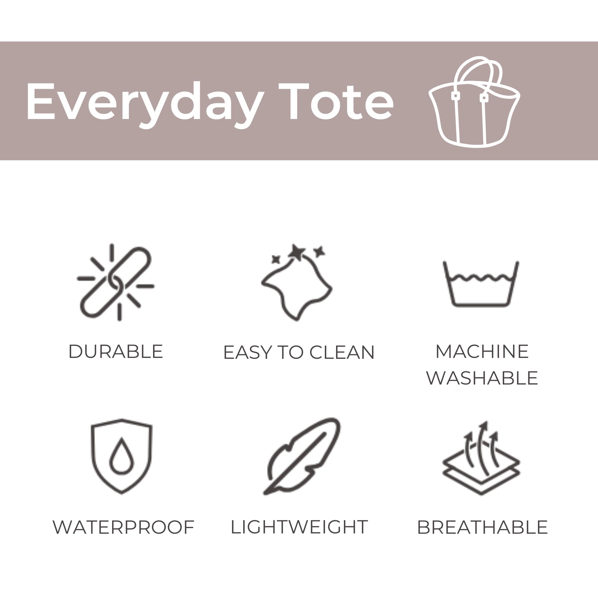 Stylish Large Neoprene Tote Bag for Women - Water-Resistant Designer Handbag with Multiple Pockets & Zipper Pouch | Perfect for Work Commute, Beach Trips, Gym & Travel Essentials