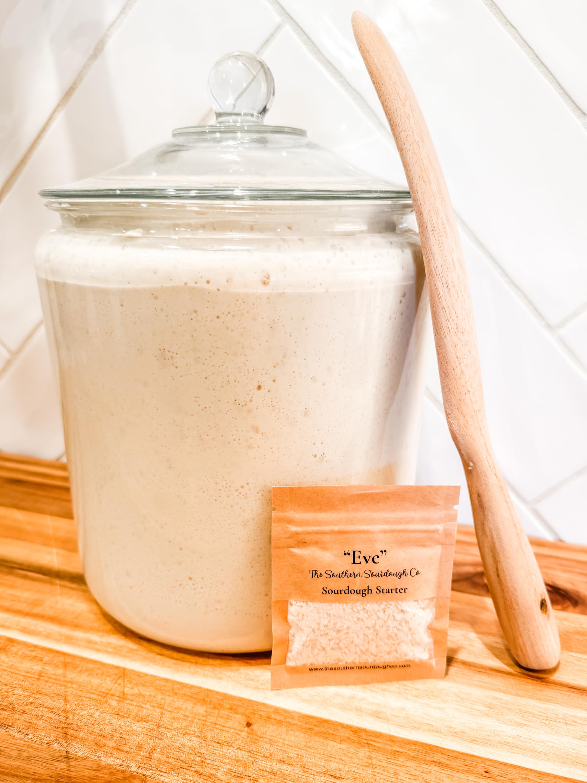 Eve - The Southern Sourdough Co. Dehydrated Sourdough Starter | 10g Organic Sourdough Starter Kit for Beginners | Quick & Easy Activation | Homemade Artisan Bread Baking | TikTok Viral Baking Supplies | Perfect for Sourdough Bread, Pizza Dough & Pastries