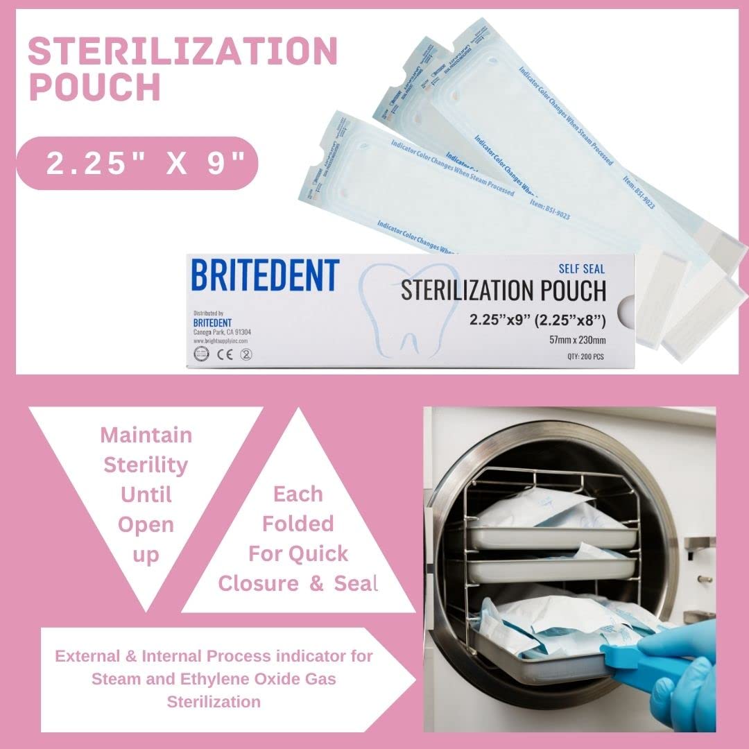 Self Sealing Sterilization Pouches 2.25