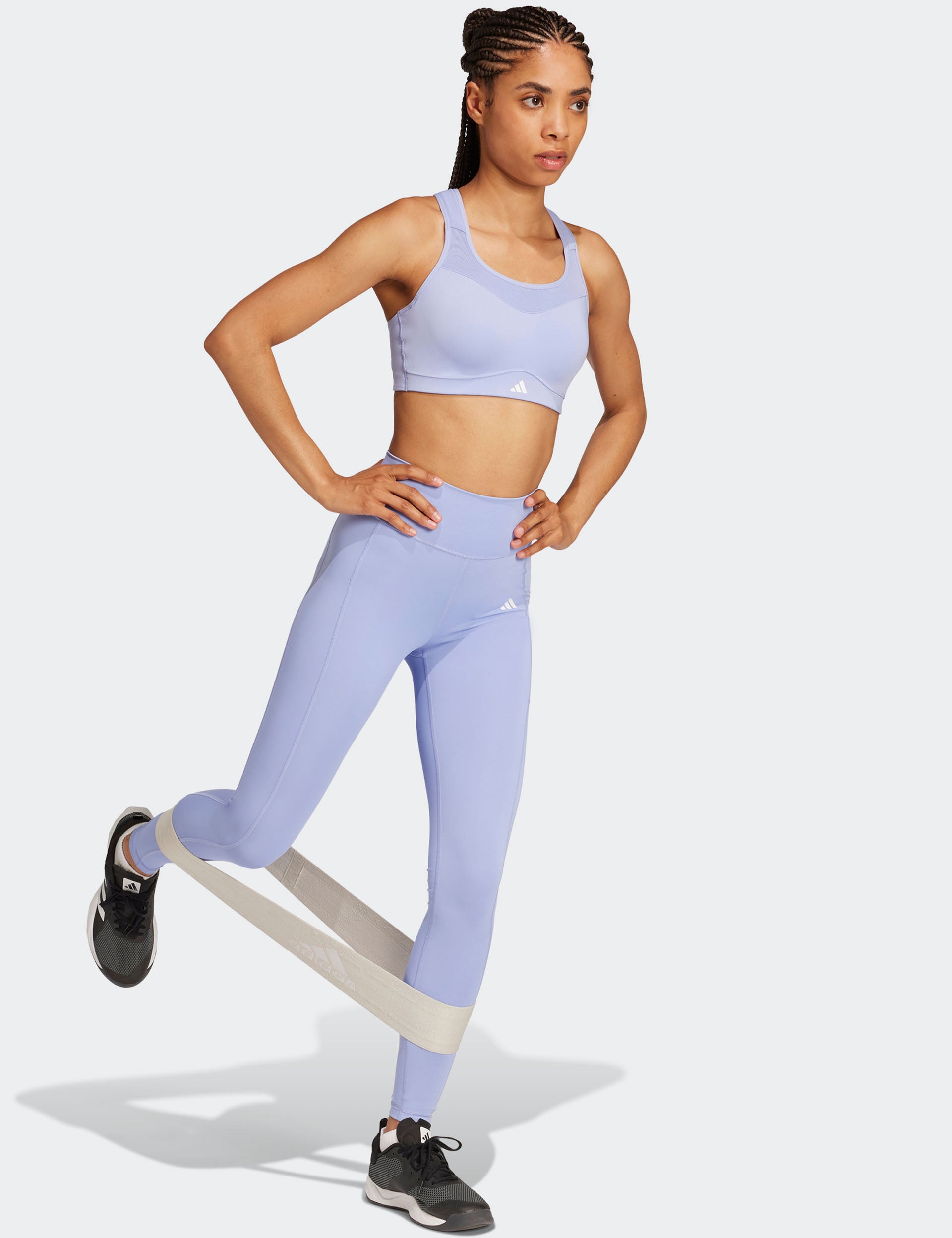 TLRD Impact Training High Support Sports Bra - Blue Spark | Workout, Running, Yoga & Gym for Women