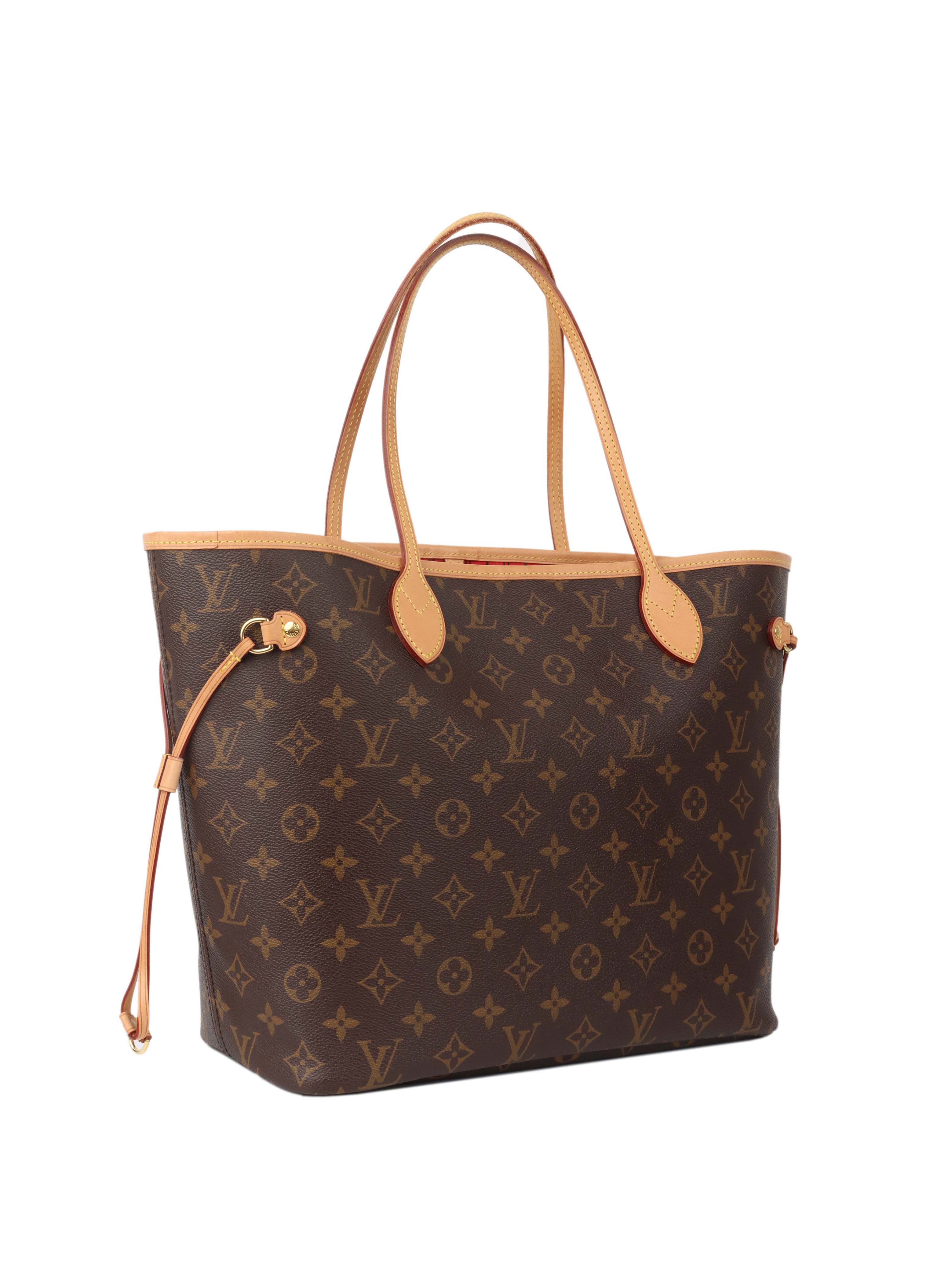 Authentic Louis Vuitton Monogram Neverfull MM Tote Bag - Luxury Designer Handbag for Women, Perfect for Work, Travel & Everyday Use