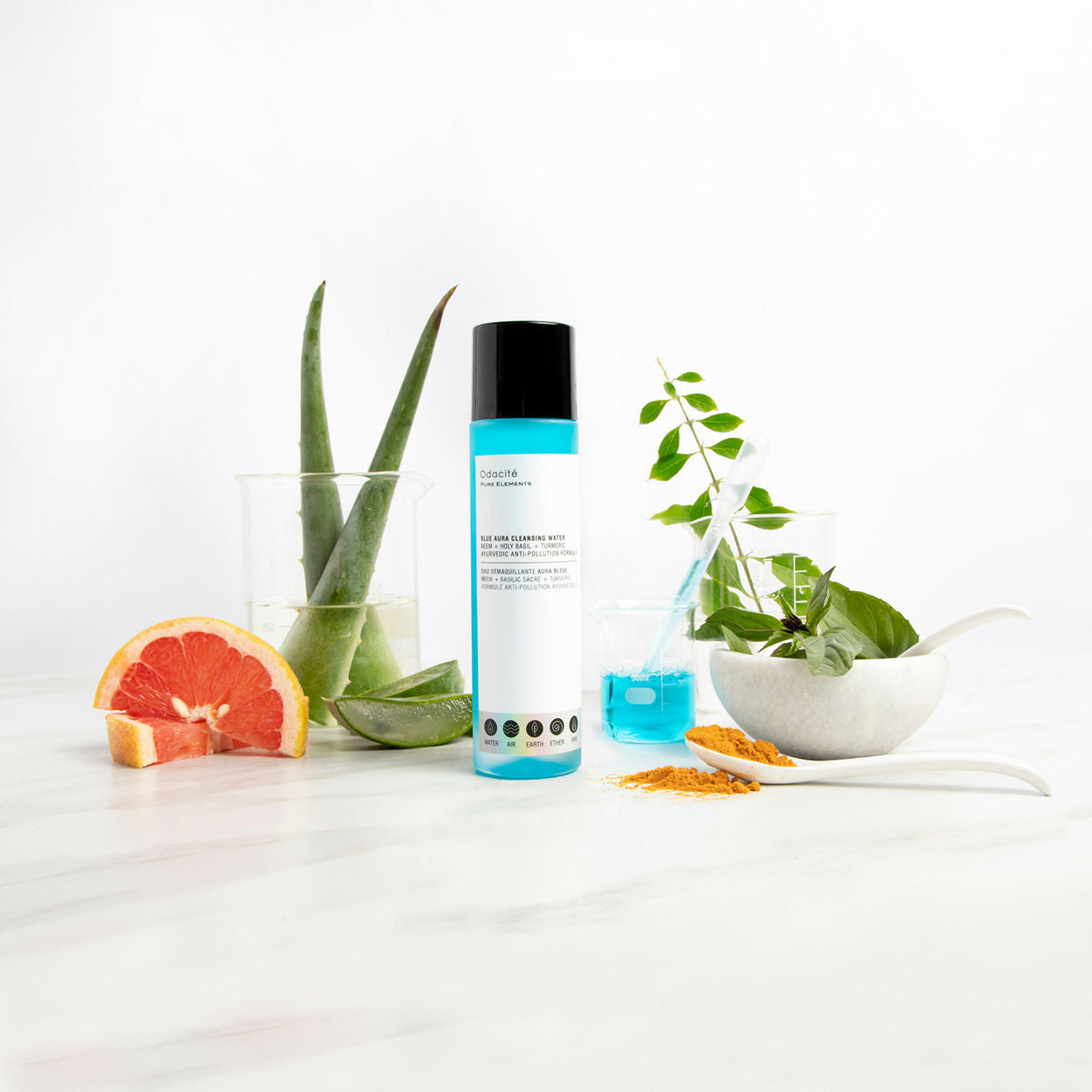 Blue Aura Cleansing Water - Purifying Crystal Spray for Home & Office - Spiritual Cleansing, Negative Energy Removal, Meditation Aid