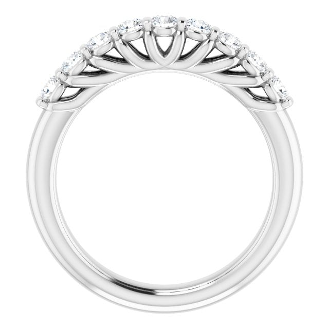 0.50 Carat Round Cut Diamond Wedding Band - Elegant Solitaire Engagement Ring for Women, Perfect for Proposals, Anniversaries & Special Occasions