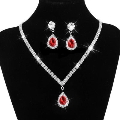 Elegant Bridal Jewelry Set for Wedding - Necklace, Earrings & Bracelet - Perfect for Brides, Bridesmaids & Formal Occasions