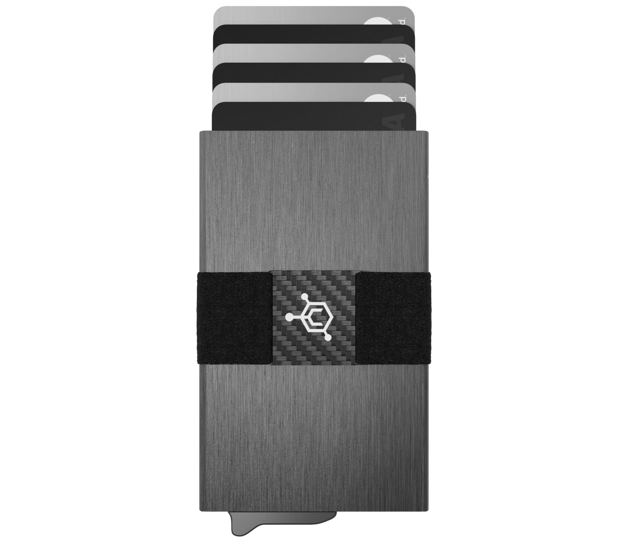 Premium CODE 118 Automatic Smart Wallet - RFID Blocking, Aerospace-Grade 6061-T6 Aluminum & Genuine 3K Carbon Fiber - Easy-Access Trigger Mechanism - Perfect for Travel, Business & Everyday Carry (EDC)