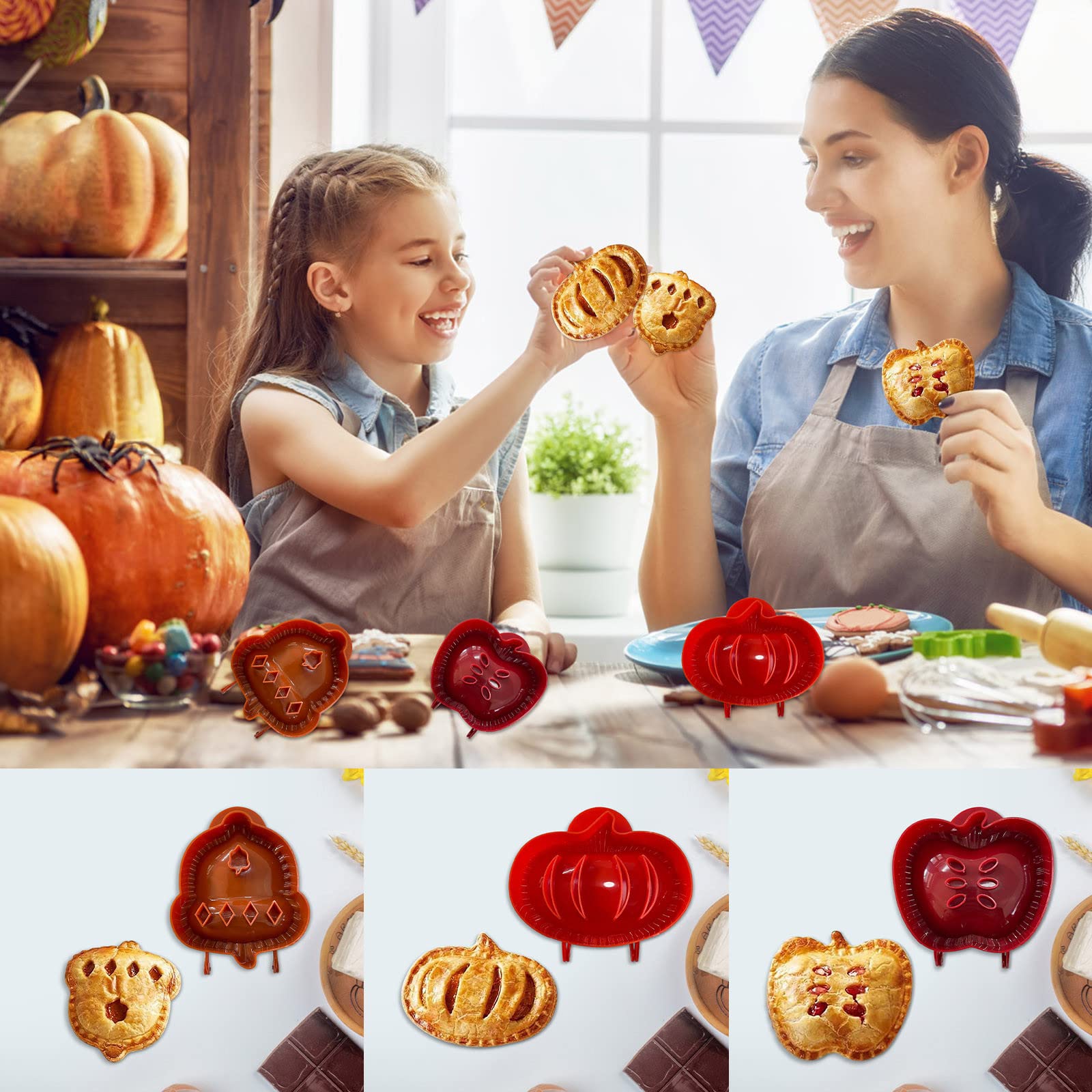 Birdeem 3-Piece Hand Pie Mould Set - Stainless Steel DIY Baking Tools for Kitchen, Perfect for Apple Pies, Empanadas & Pastries | Home Baking Gadgets & Essential Kitchen Accessories