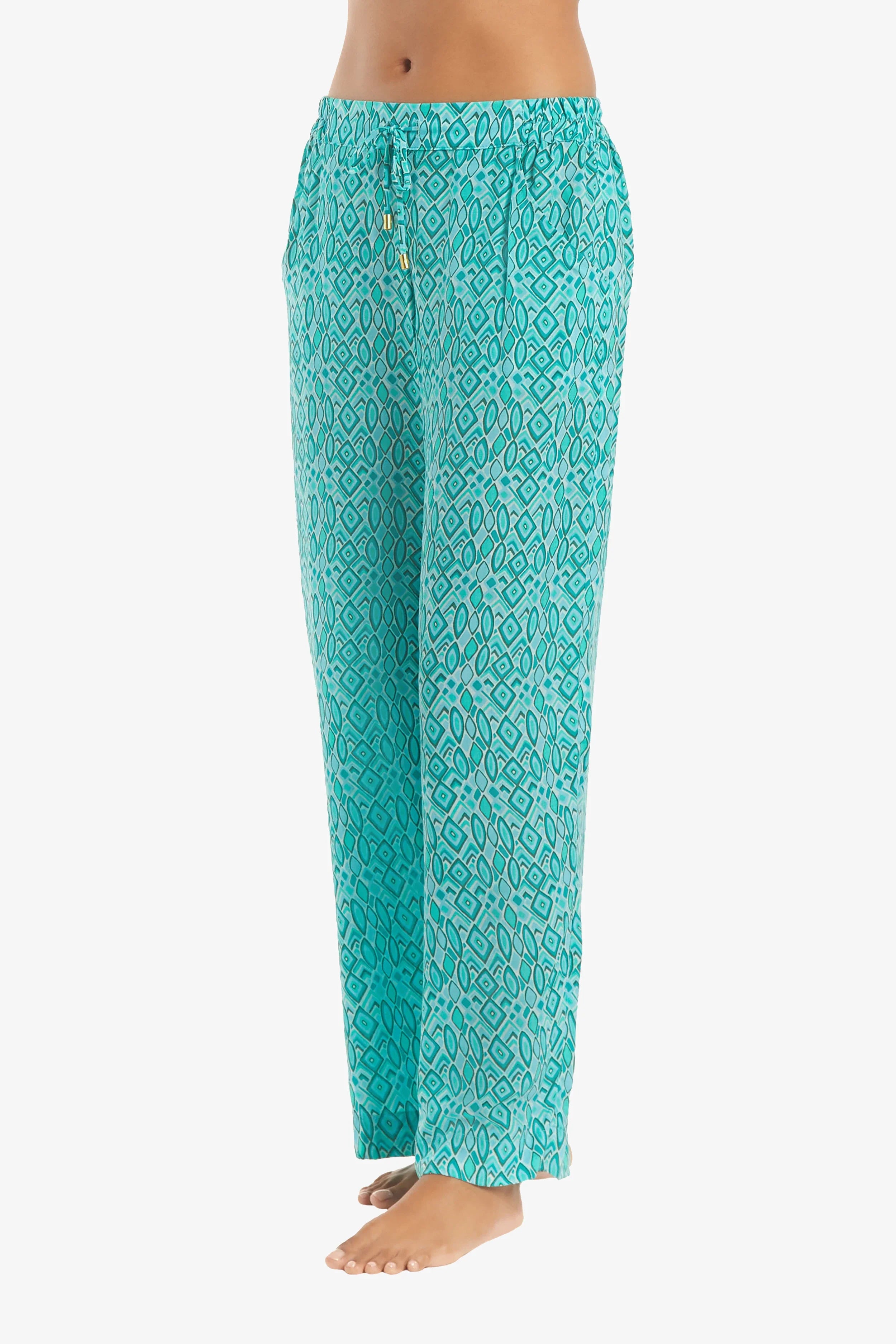 Seaside Pants for Women - Comfortable Beach Trousers | Costa Del Sol Style | Perfect for Vacation, Summer Outfits & Coastal Getaways