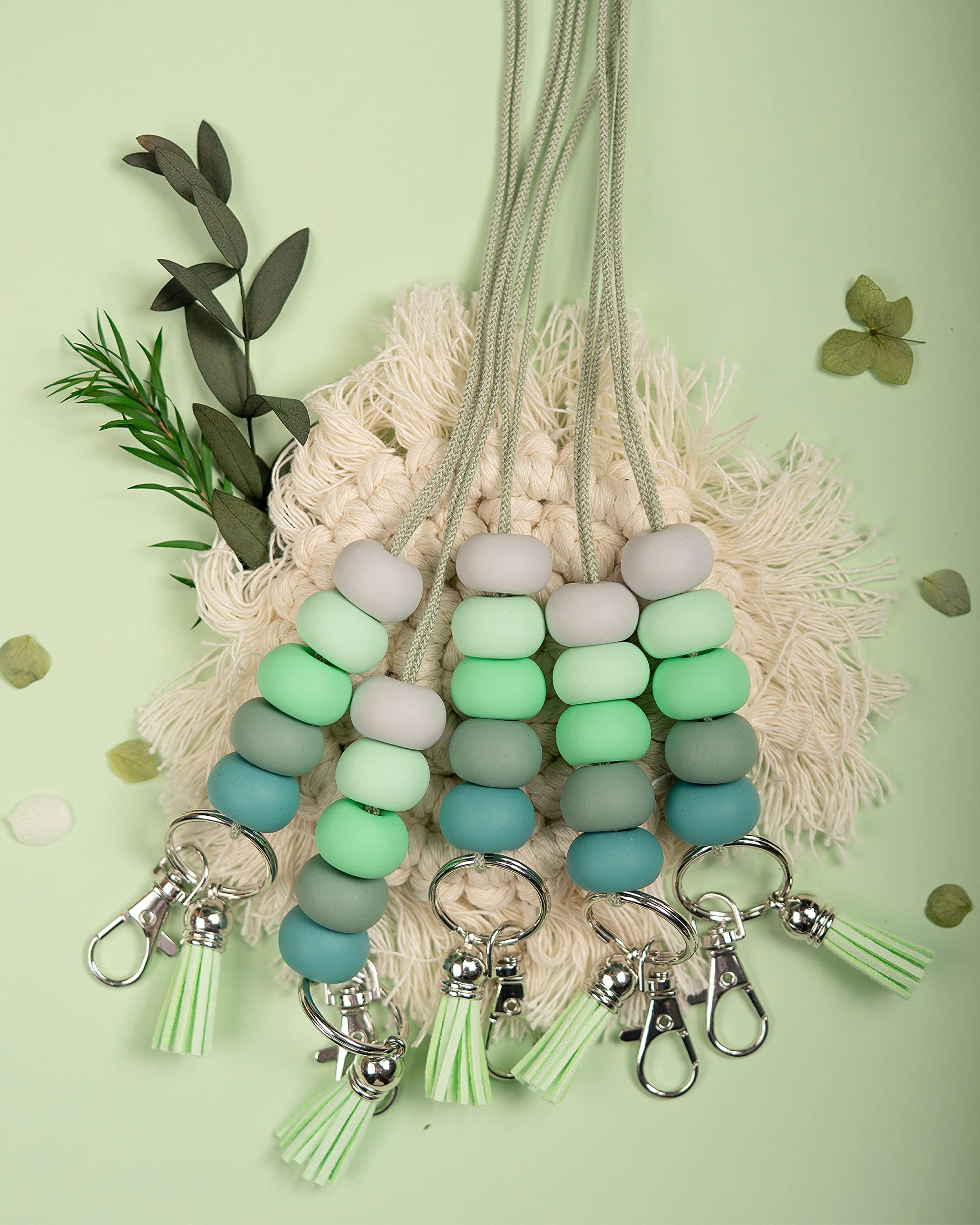 Handmade Beaded Lanyard for Teachers ID Badges & Keys - Breakaway Safety Design - Perfect for School & Office Use