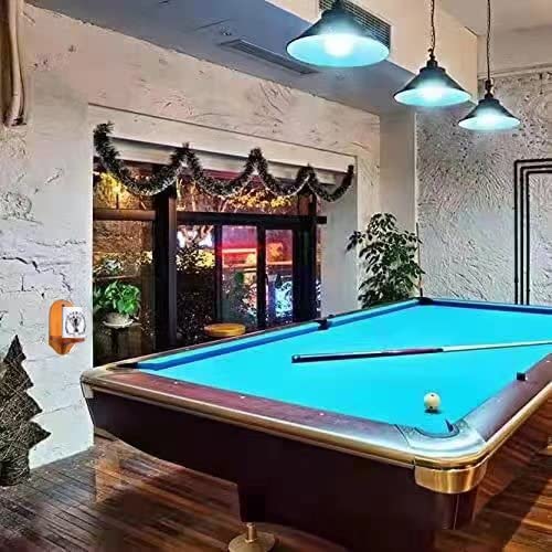 Premium Walnut Wood Wall-Mounted Billiard Chalk Holder - Mahogany Finish Pool Table Accessory for Home Game Rooms & Bars