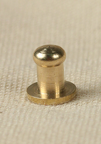 5x Brass Button Rivets M3 Size 7.6x4.5mm - Perfect for Leather Craft, DIY Projects & Costume Accessories