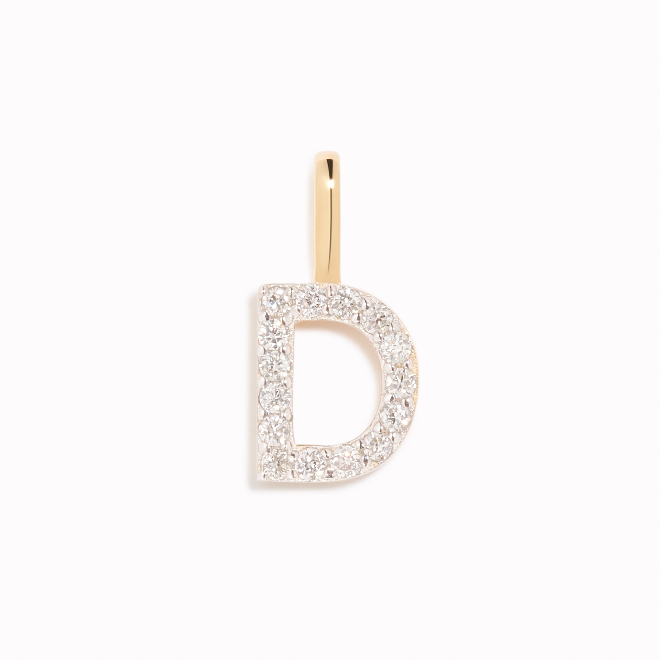 14K Gold Diamond Initial Pendant Necklace - Personalized Name Letter Jewelry Gift for Women - Perfect for Birthdays, Anniversaries & Special Occasions