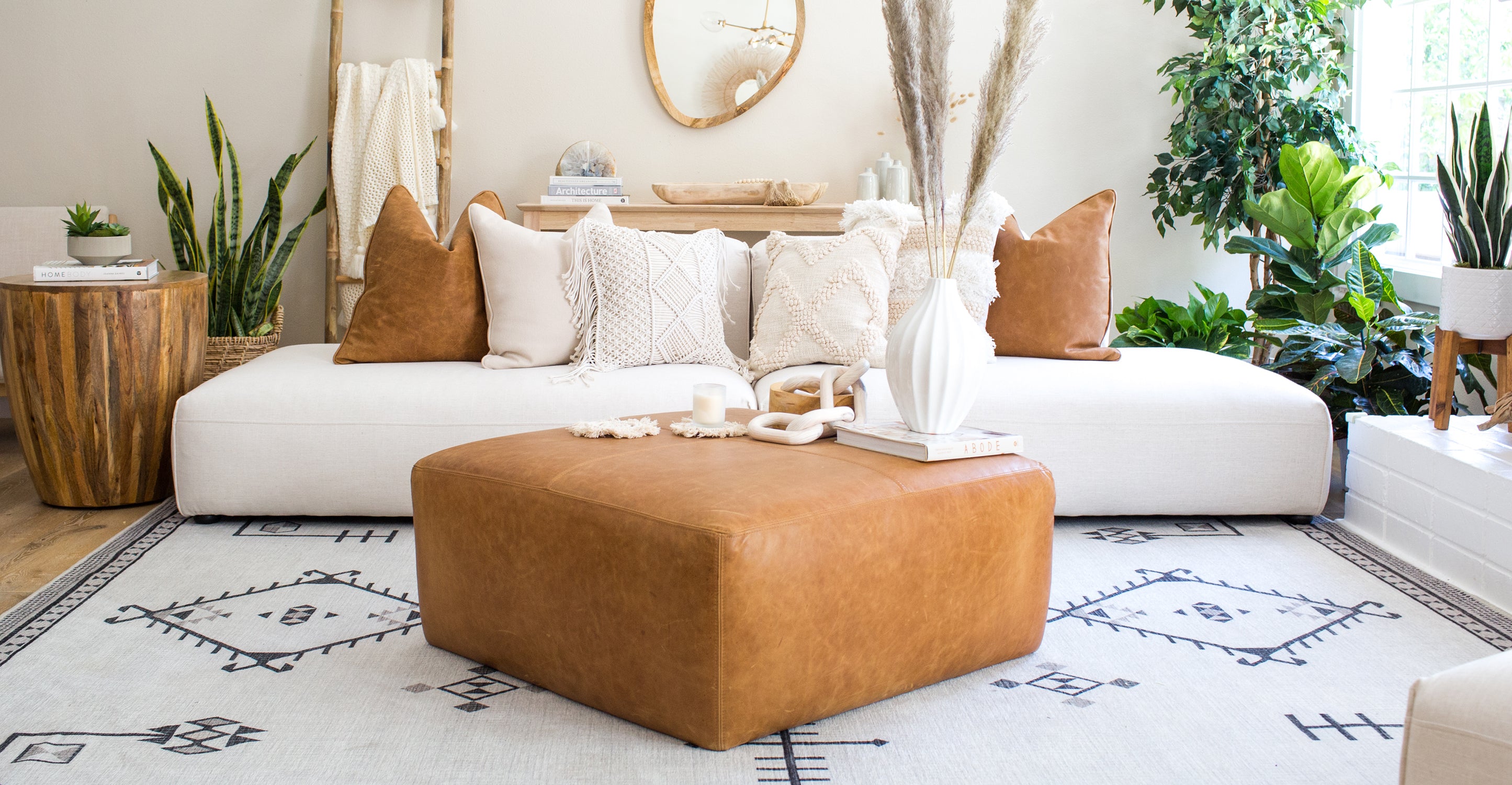 Sequoia Ottoman - Stylish and Comfortable Footstool for Living Room, Bedroom, or Office - Perfect for Relaxing, Reading, or Extra Seating