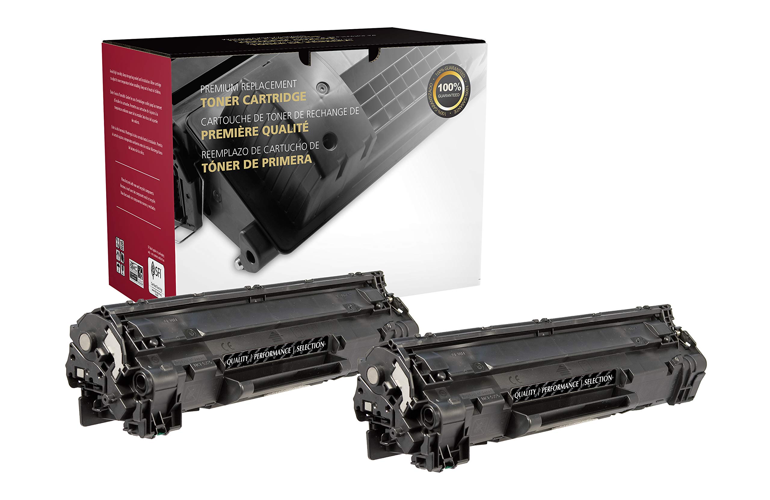 High-Quality Remanufactured HP CE285A (85A) Black Toner Cartridge - 2 Pack - Compatible with HP Printers - Perfect for Home & Office Printing