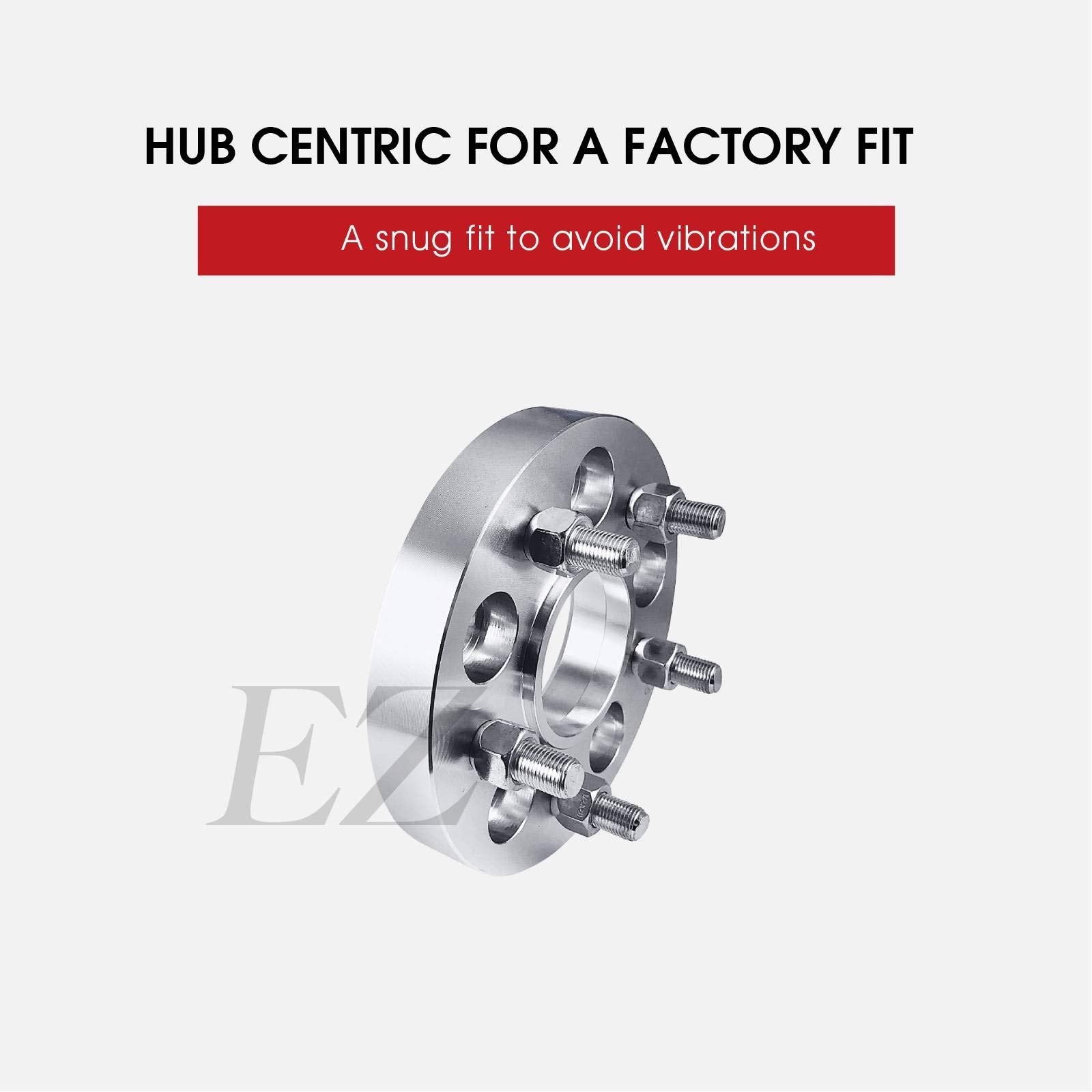 EZAccessory 4-Piece Hub Centric Wheel Adapters Spacers 5x4.75 to 5x4.75 (5x120.7 to 5x120.7) for Chevy Corvette 1990-2019 - 2