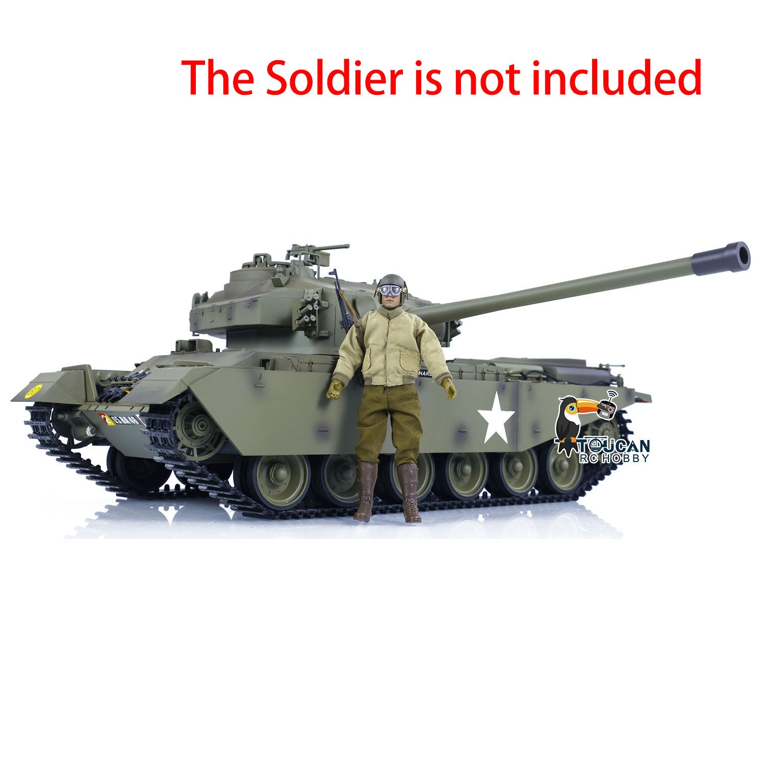 1/16 RC Infrared Battle Tank - Remote Control Panzer Centurion MK5 Electric Toy Tank with BB Shooting & Barrel Recoil - Military Model for Kids & Adults - Perfect for War Games & Collectors Display