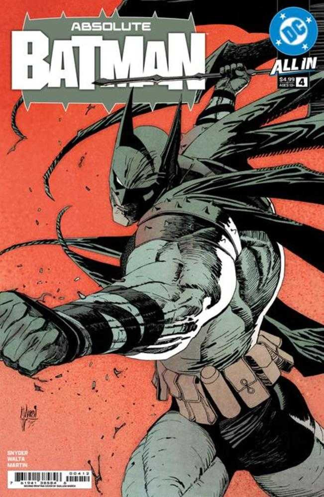 Absolute Batman #4 2nd Print Cover A by Guillem March - DC Comics Collector's Edition for Superhero Fans & Comic Book Enthusiasts