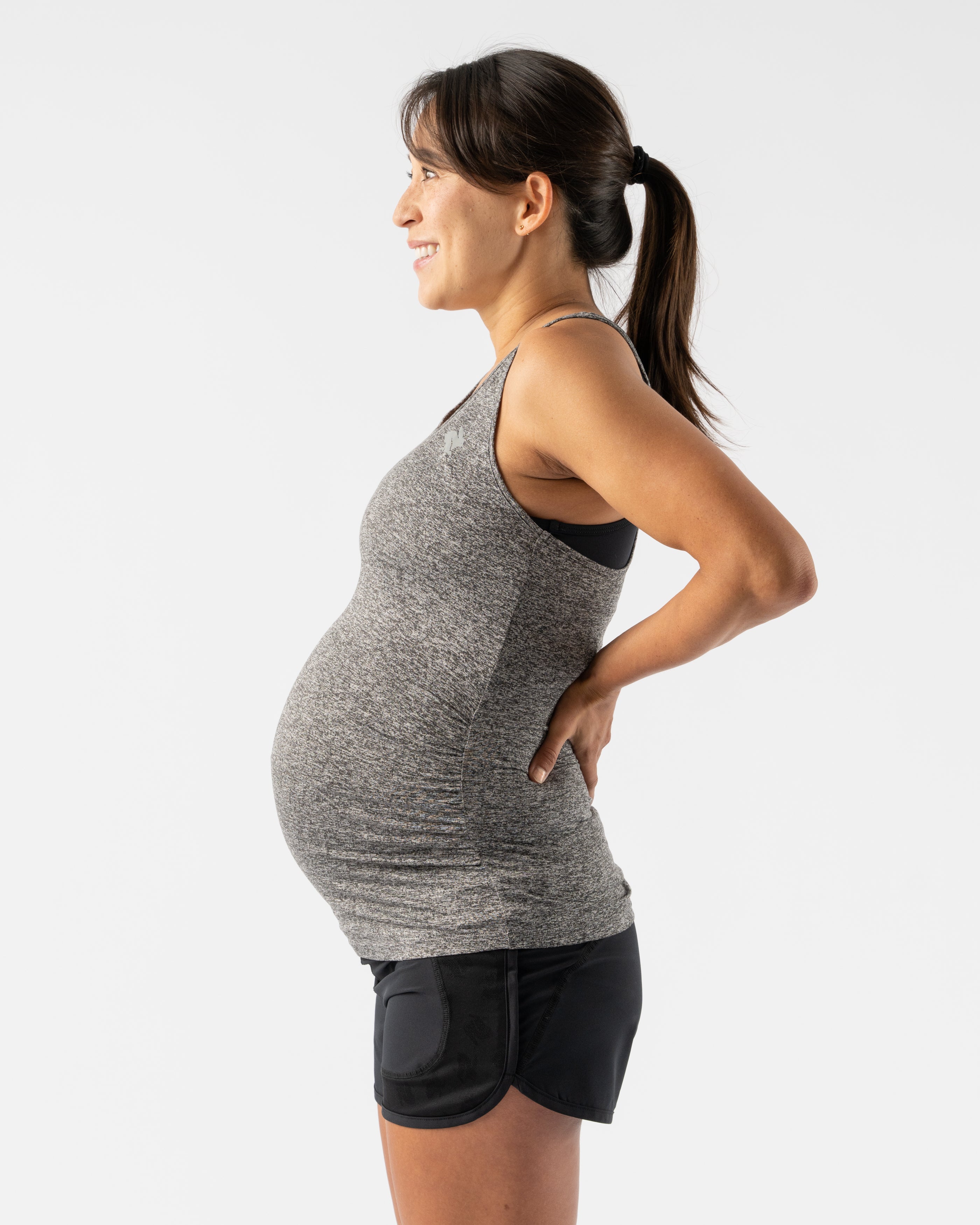 EZ Tank Maternity Running Top for Pregnant Women - Comfortable Workout Shirt for Active Moms | Perfect for Jogging, Yoga & Gym Exercises During Pregnancy