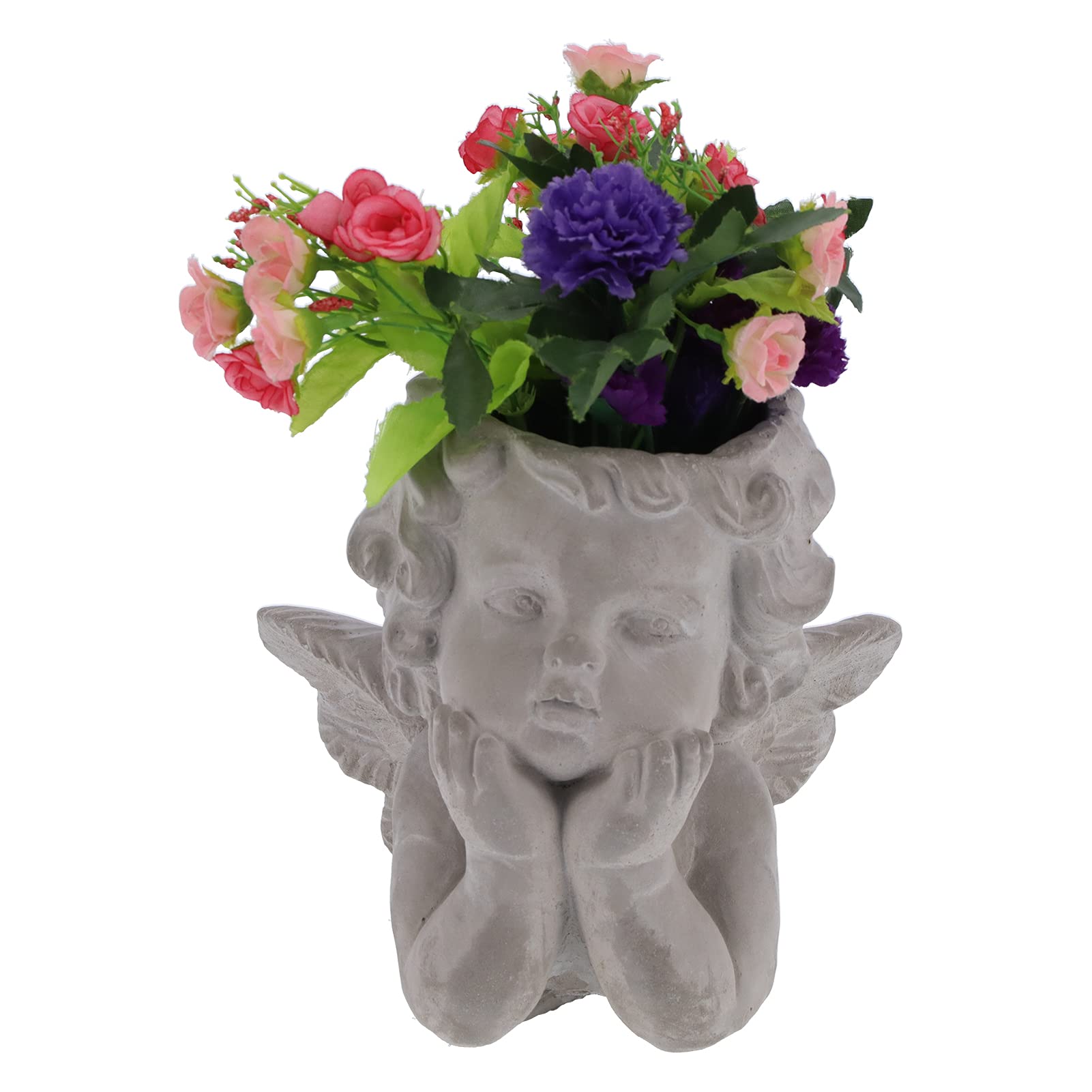 Angel Vase - Elegant Desktop Flower Display for Succulents & Fresh Flowers | Perfect for Home Decor, Living Rooms, Balconies, Gardens & Flower Shops | Durable & Beautiful Decorative Accent