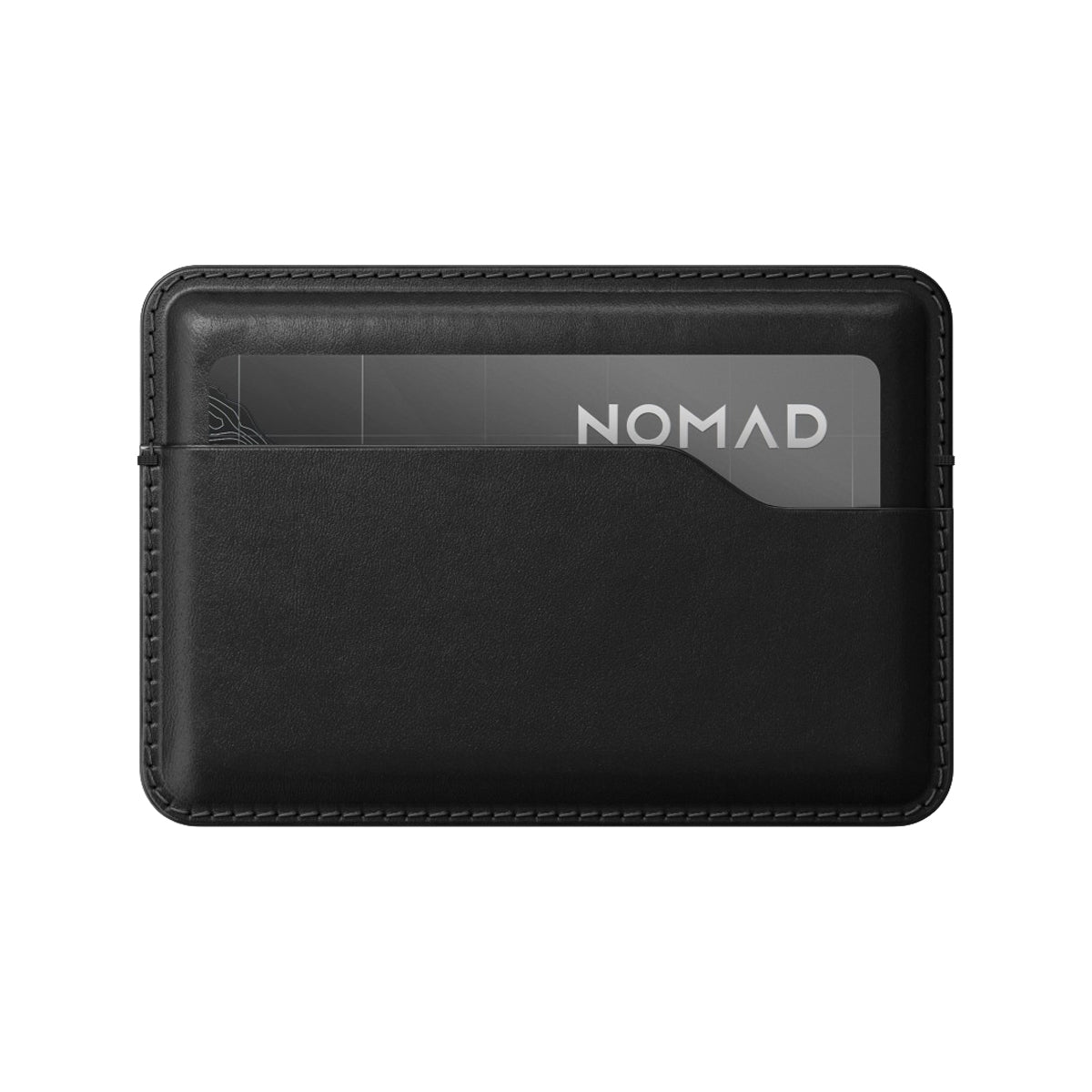 NOMAD Black Horween Leather Card Wallet - Slim RFID Blocking Minimalist Wallet for Men & Women | Perfect for Travel, Business & Everyday Use