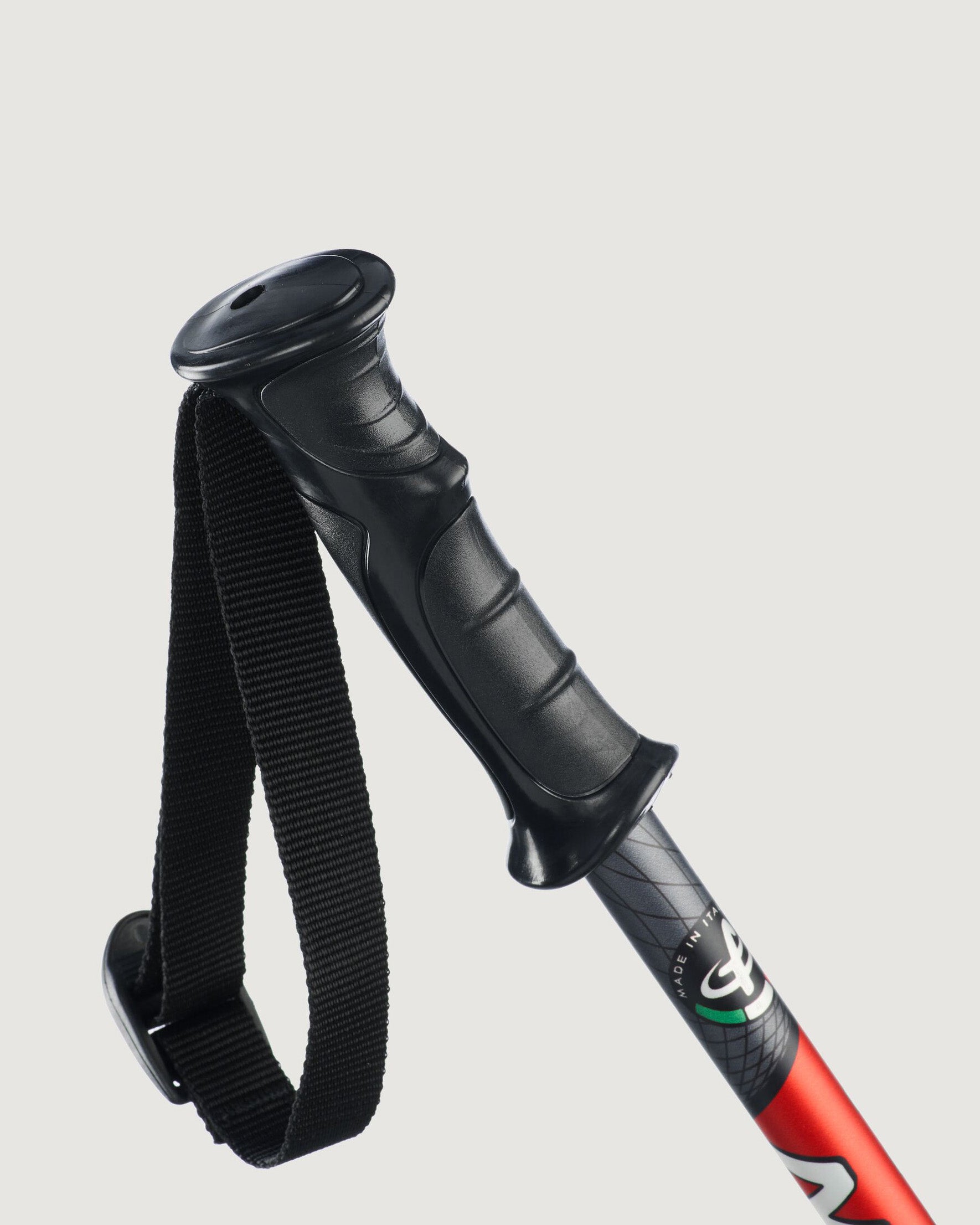 Fizan Explorer Trekking Pole - Lightweight Adjustable Hiking Stick for Men & Women - Black/Red - Perfect for Backpacking, Camping & Mountain Climbing