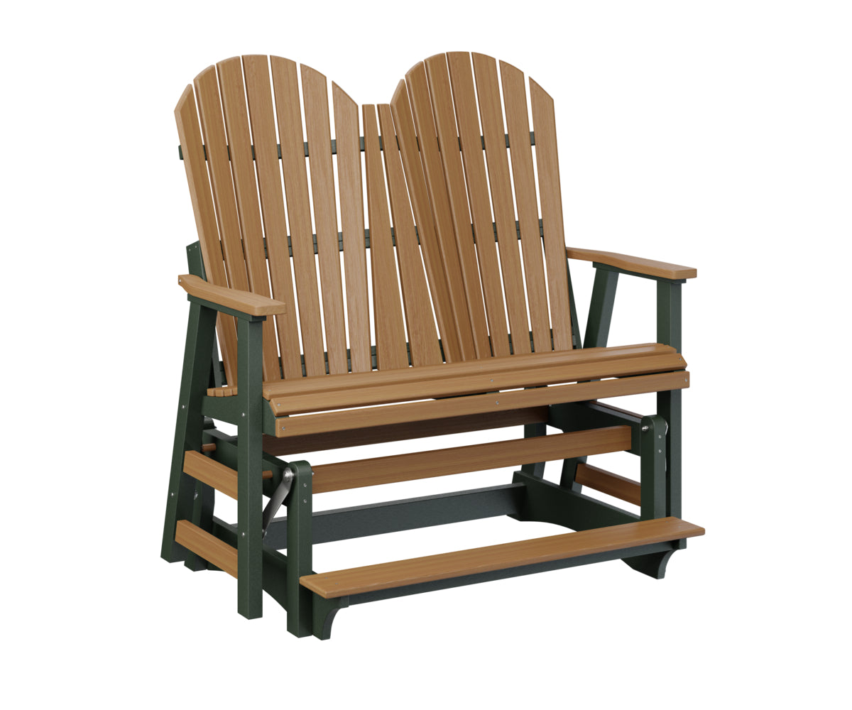 Berlin Gardens ComfoBack Double Counter Glider - Outdoor Patio Swing Bench for Porch, Garden, Deck & Backyard Relaxation