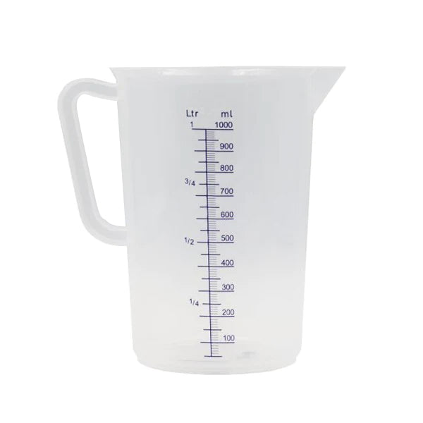 1L Plastic Measuring Jug - BPA-Free Kitchen Measuring Cup for Cooking, Baking, and Mixing - Perfect for Liquid Ingredients, Flour, Sugar & More