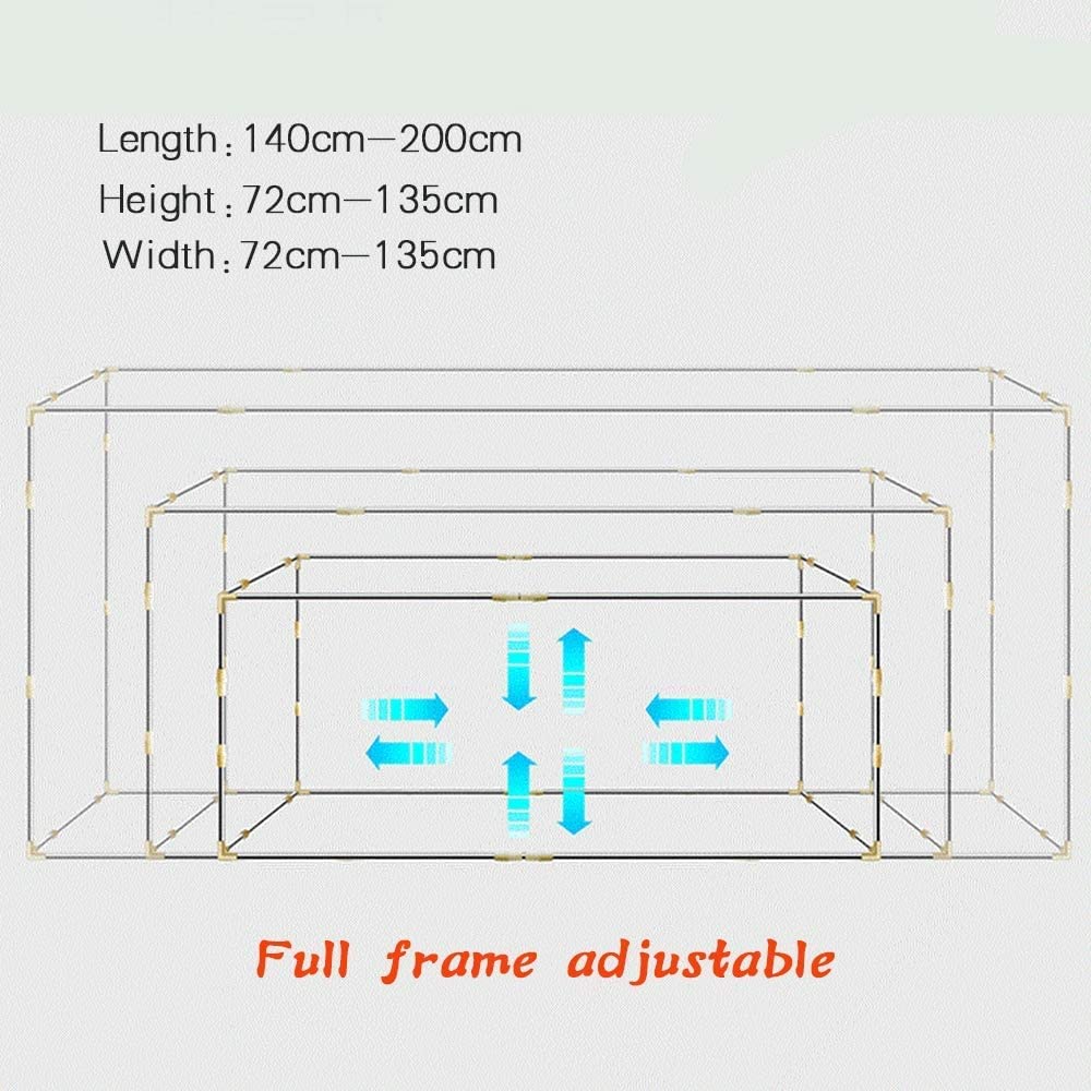 Retractable Bed Canopy Support Frame - Adjustable Stainless Steel Mosquito Net Bracket for Single & Double Beds, Dorm Room, Bedroom, Camping - Universal Fit for Student Dormitories & Home Use