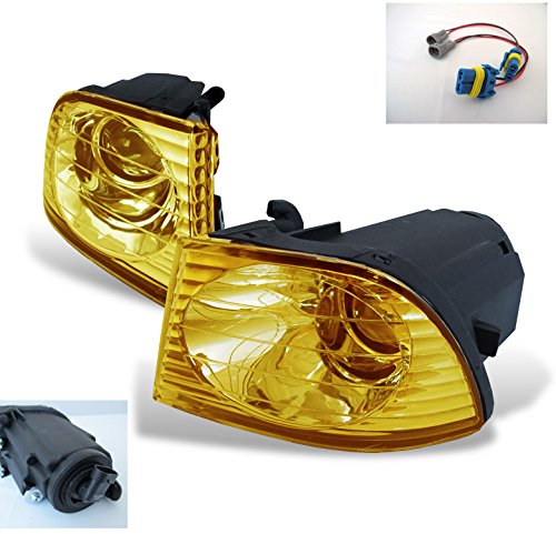 Chrome housing with yellow lens