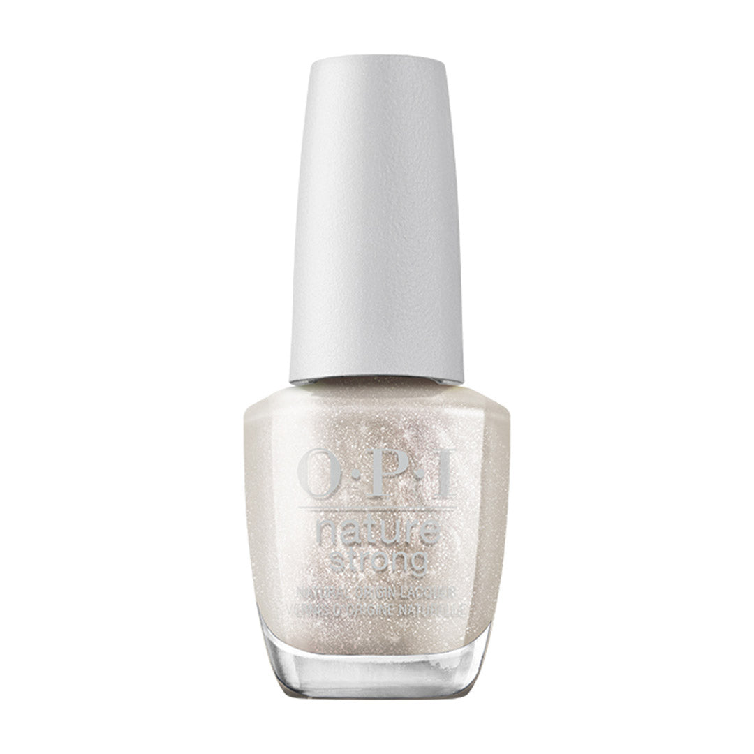 OPI Nature Strong Nail Polish - Glowing Places 15ml (0.5 fl oz) - Vegan, Long-Lasting, Non-Toxic Nail Lacquer for Natural Nail Care - Perfect for Manicures, Pedicures & Special Occasions