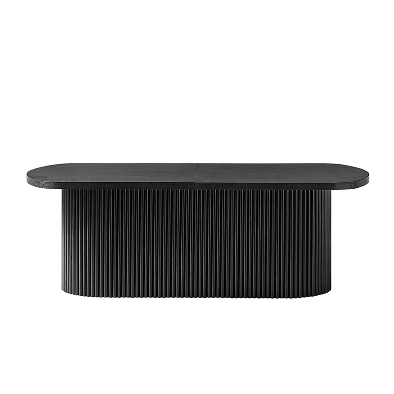 Modern Oval Coffee Table with Hidden Storage - Perfect for Living Room, Lounge & Small Spaces