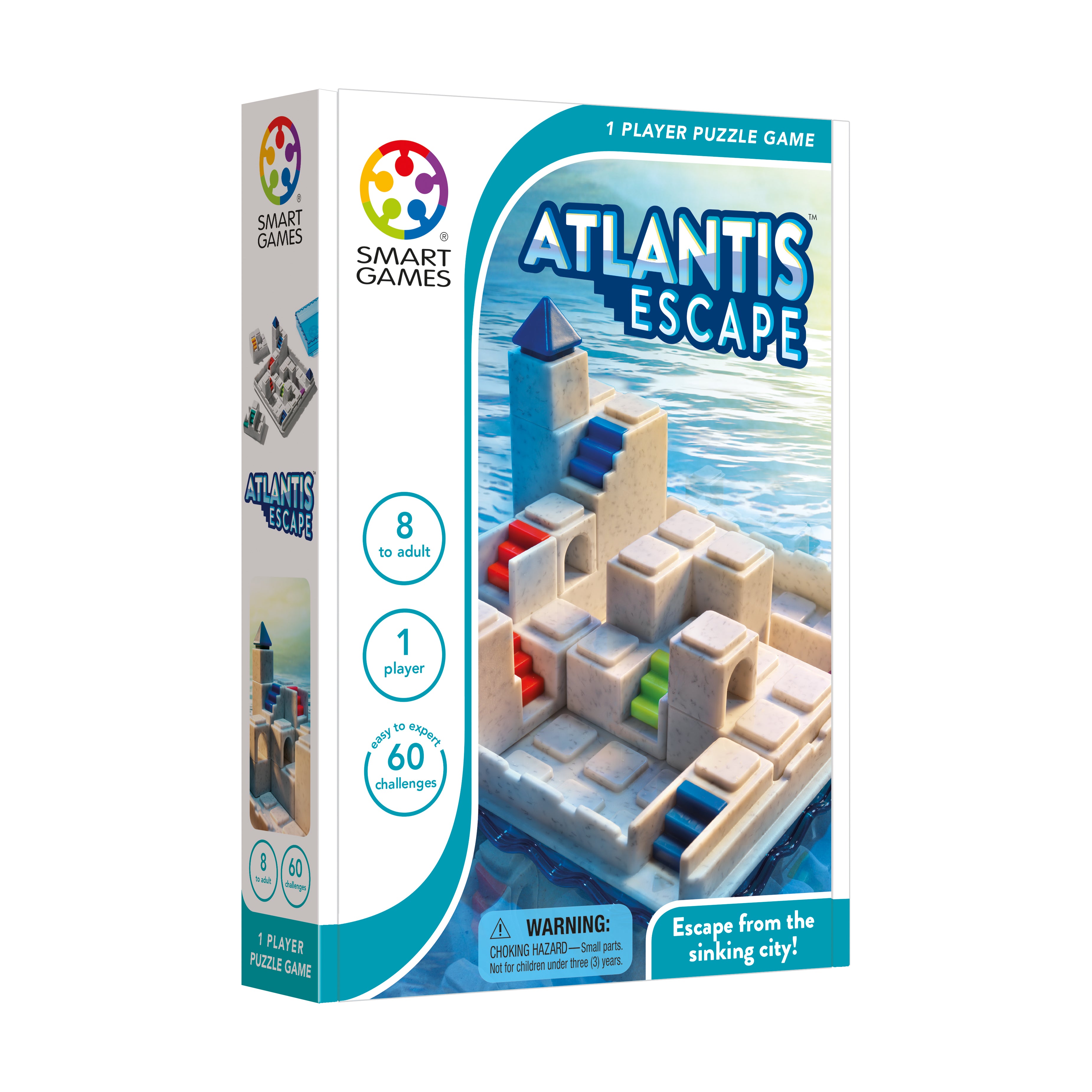 Atlantis Escape 3D Puzzle Board Game - Challenging Family Adventure Strategy Game for Kids & Adults - Perfect for Family Game Nights & STEM Learning Activities